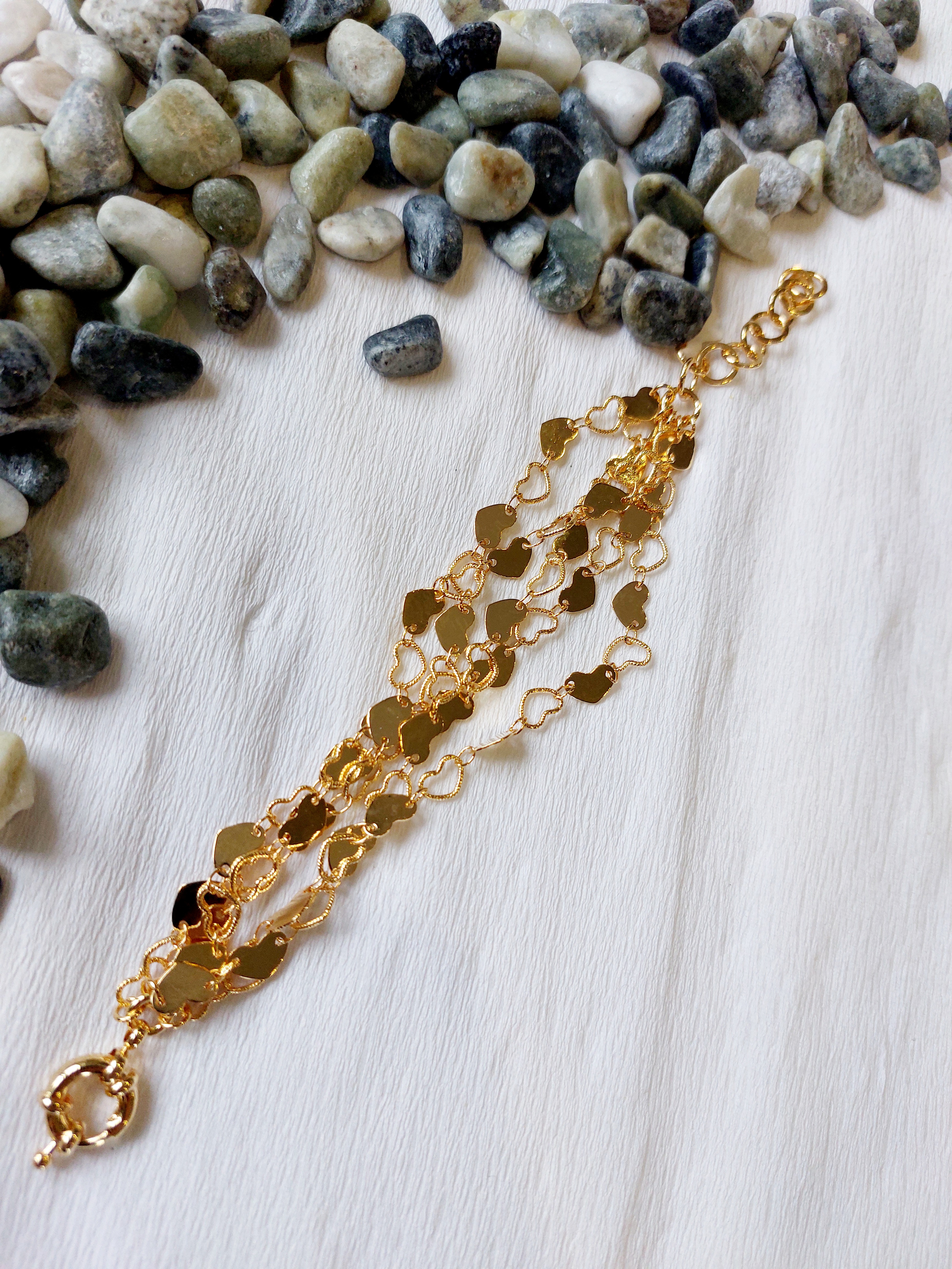 Pulseira Várias Voltas Coração