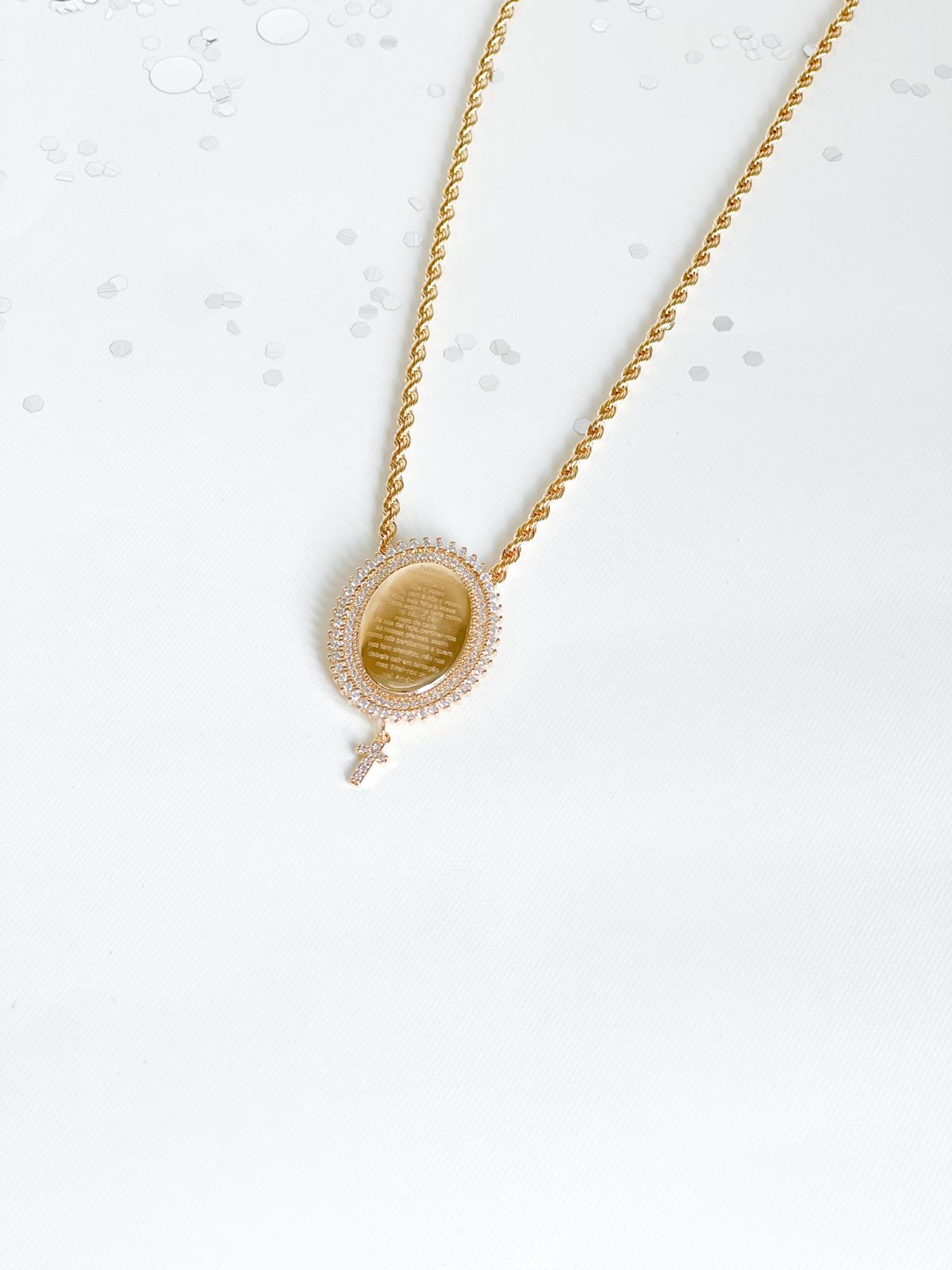 Medalha Pai Nosso e Cordão Baiano