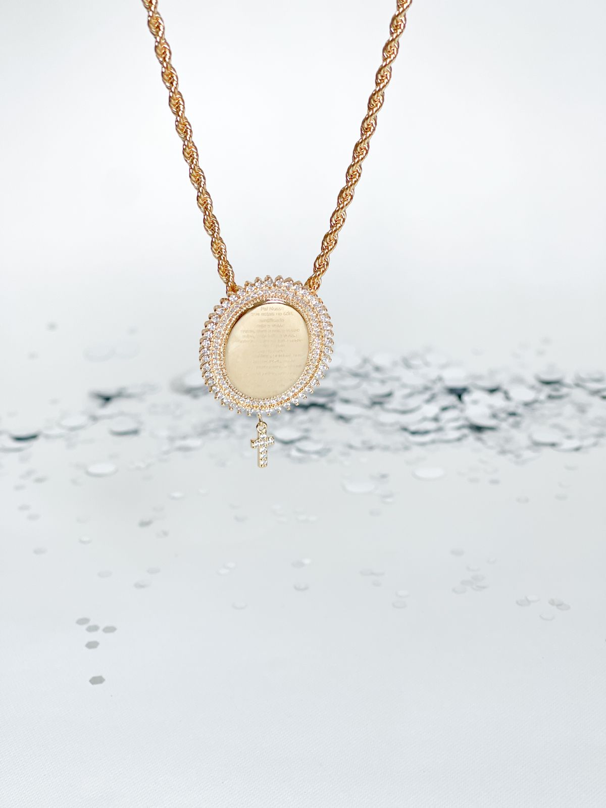 Medalha Pai Nosso e Cordão Baiano