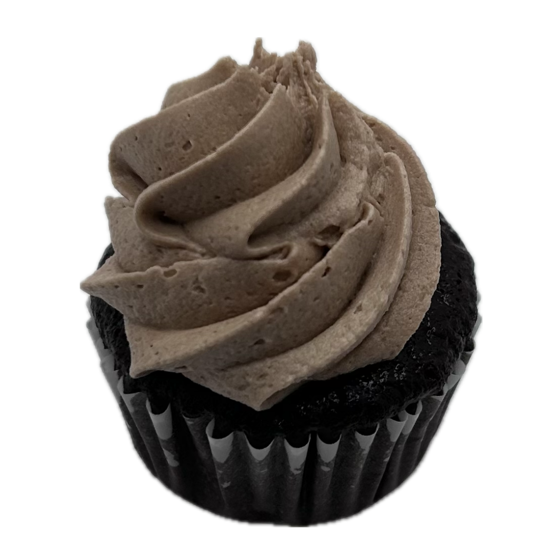 Mini Chocolate Cupcakes with Chocolate Icing - 12 Cupcakes