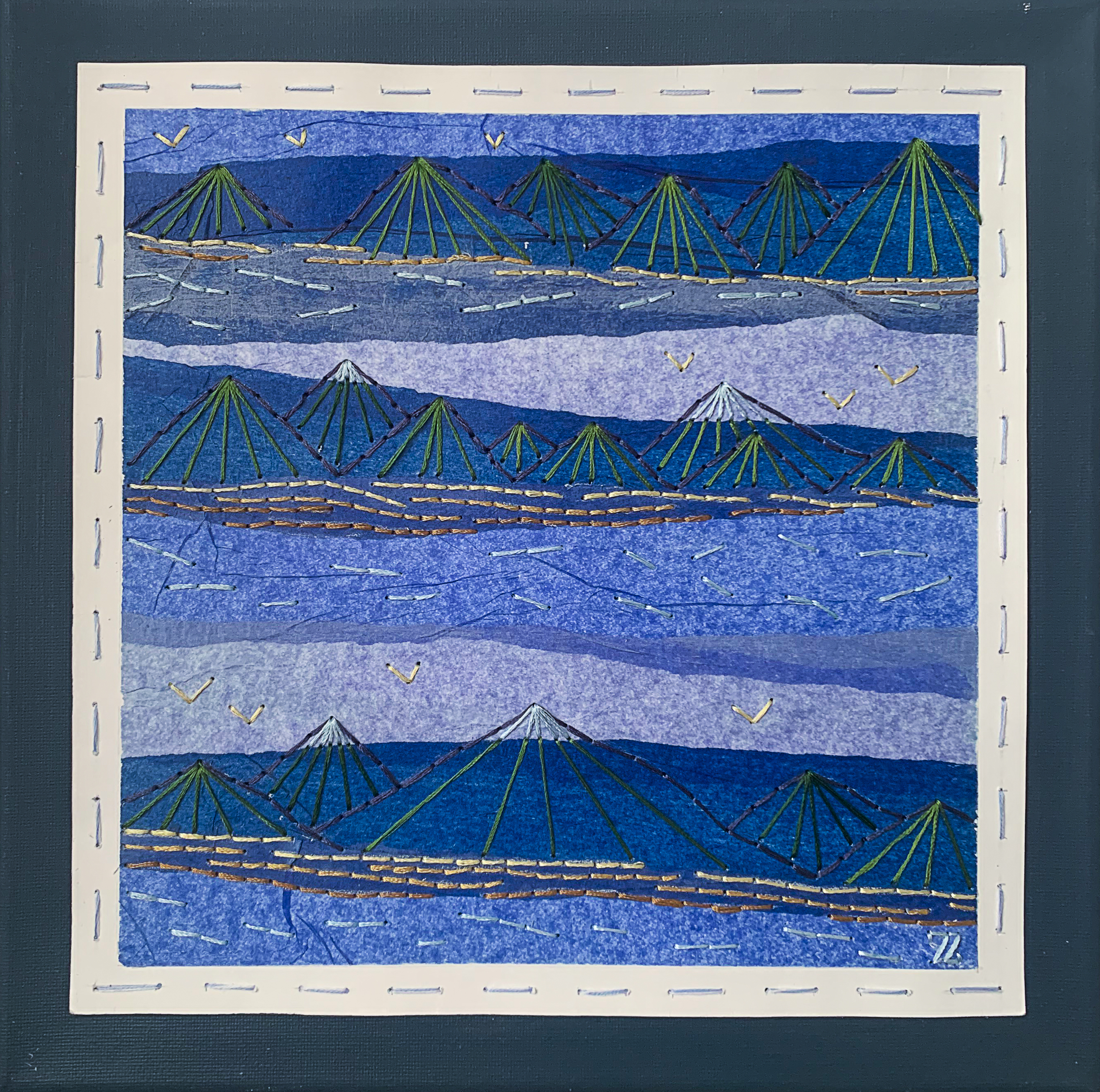 Seas, Mountains and Skies - 12 X 12" 