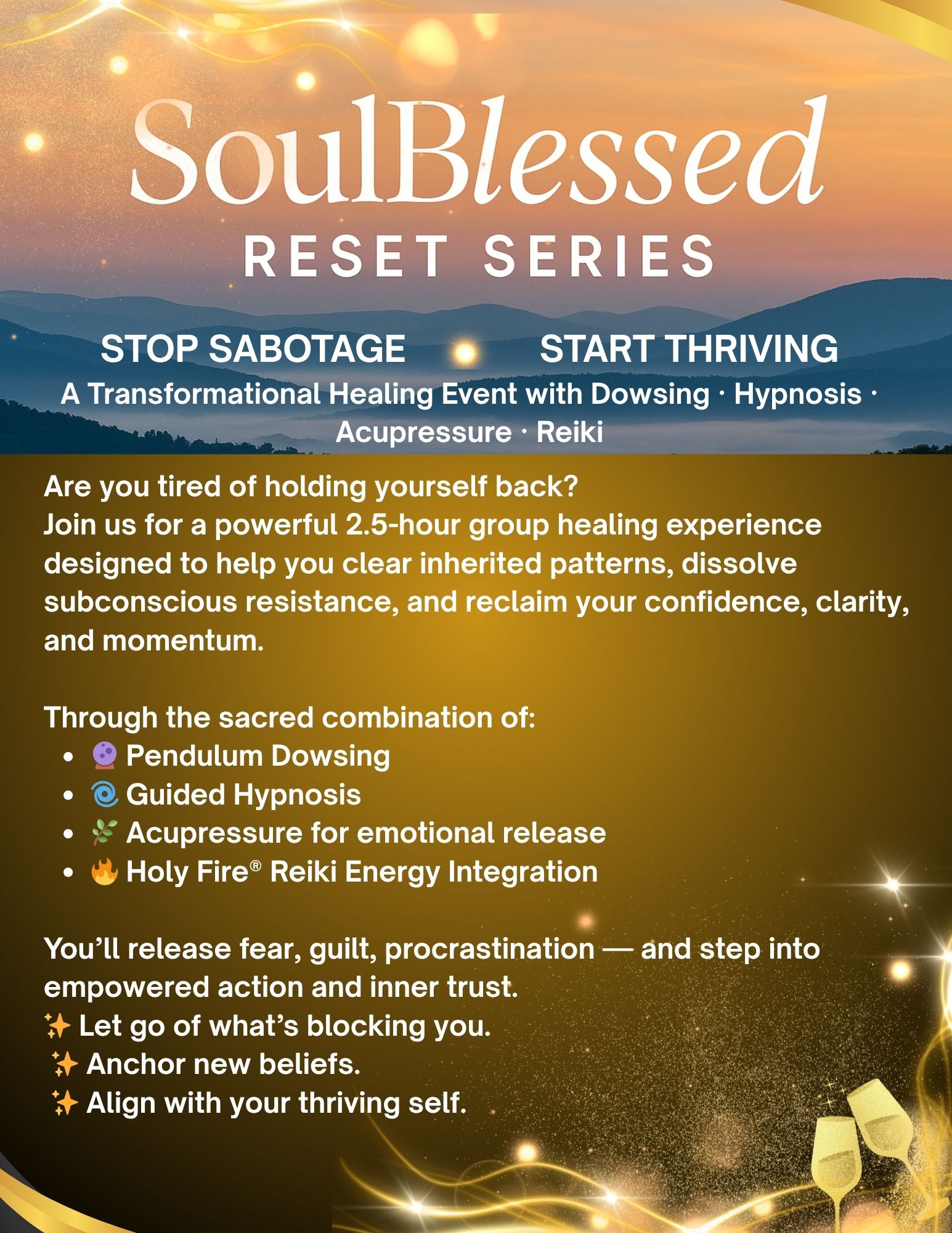 SoulBlessed Reset Series - Stop Sabotage, Start Thriving