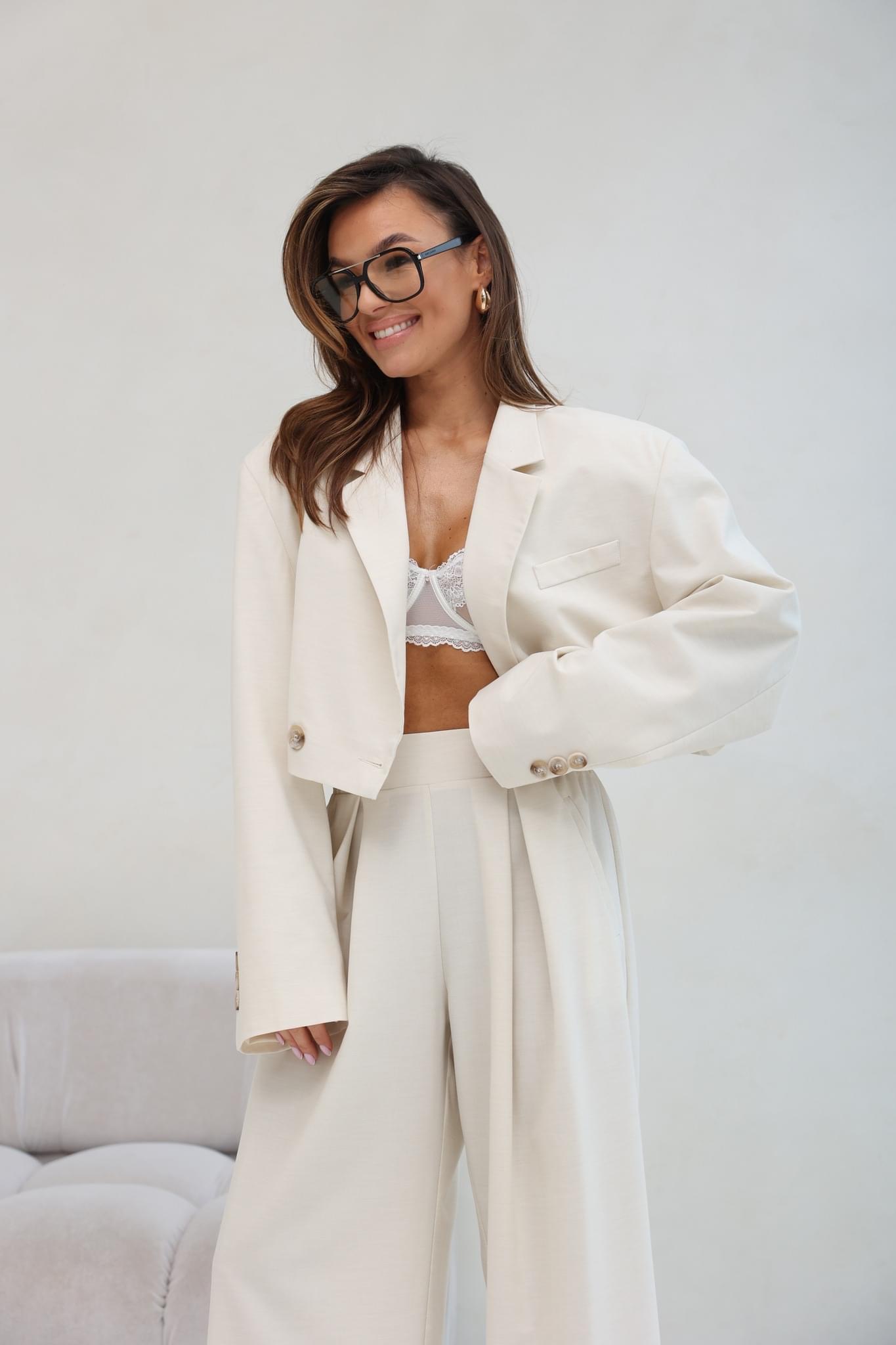 Garnitur Bolonia LUXURY Cream