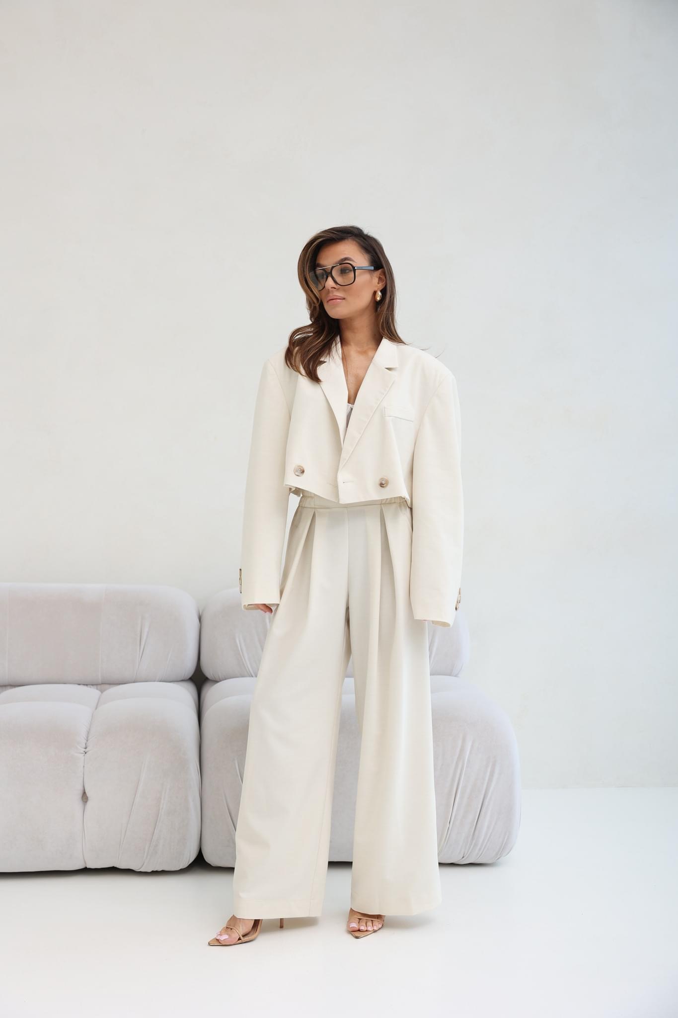 Garnitur Bolonia LUXURY Cream