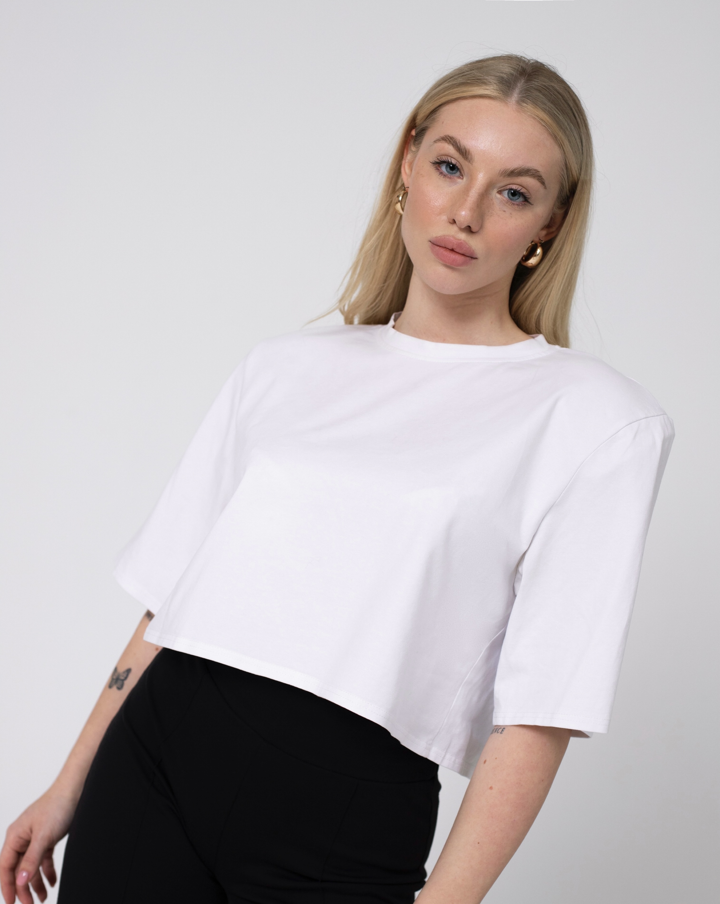 Pudełkowy top Arezzo White