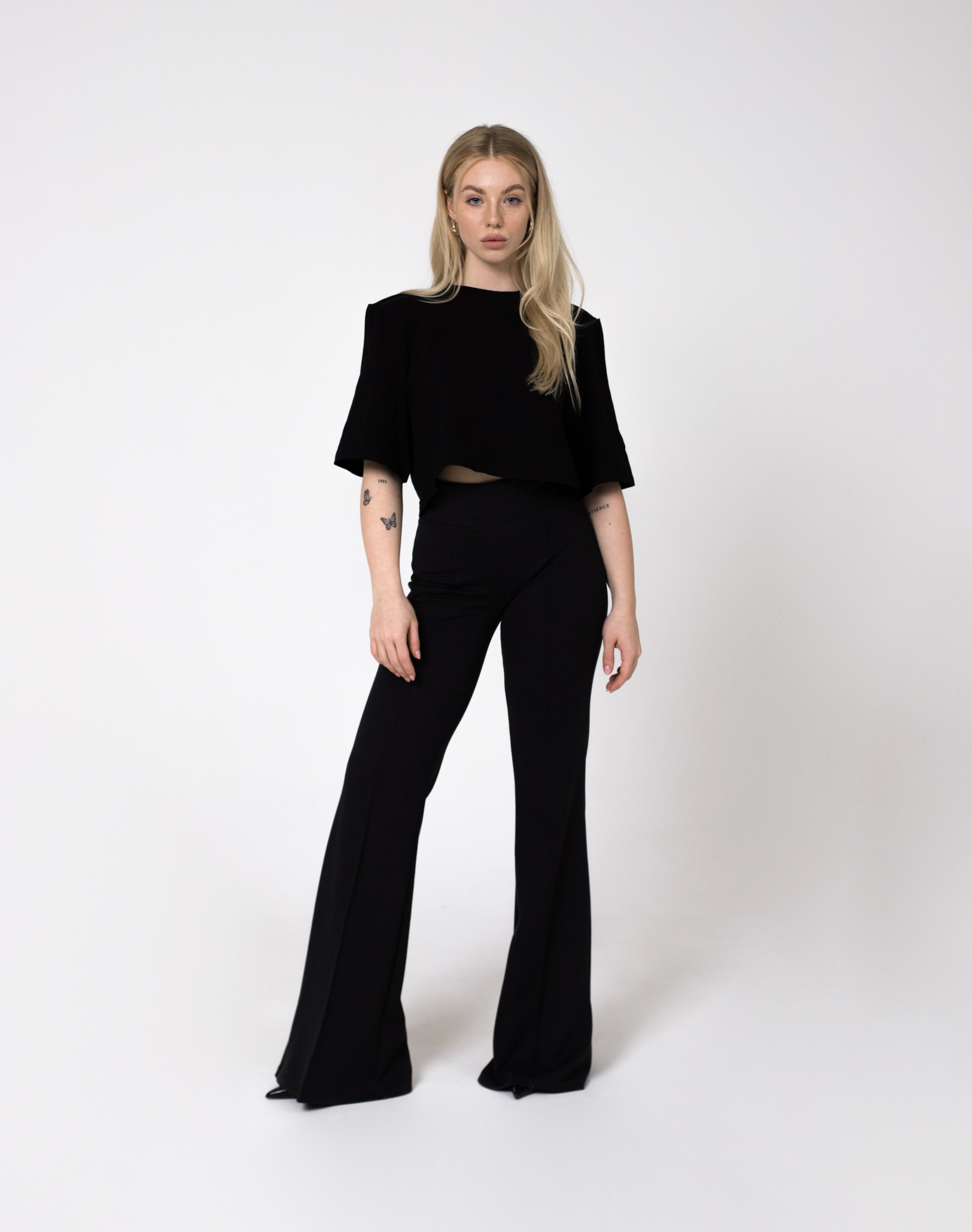 Pudełkowy top Arezzo Black