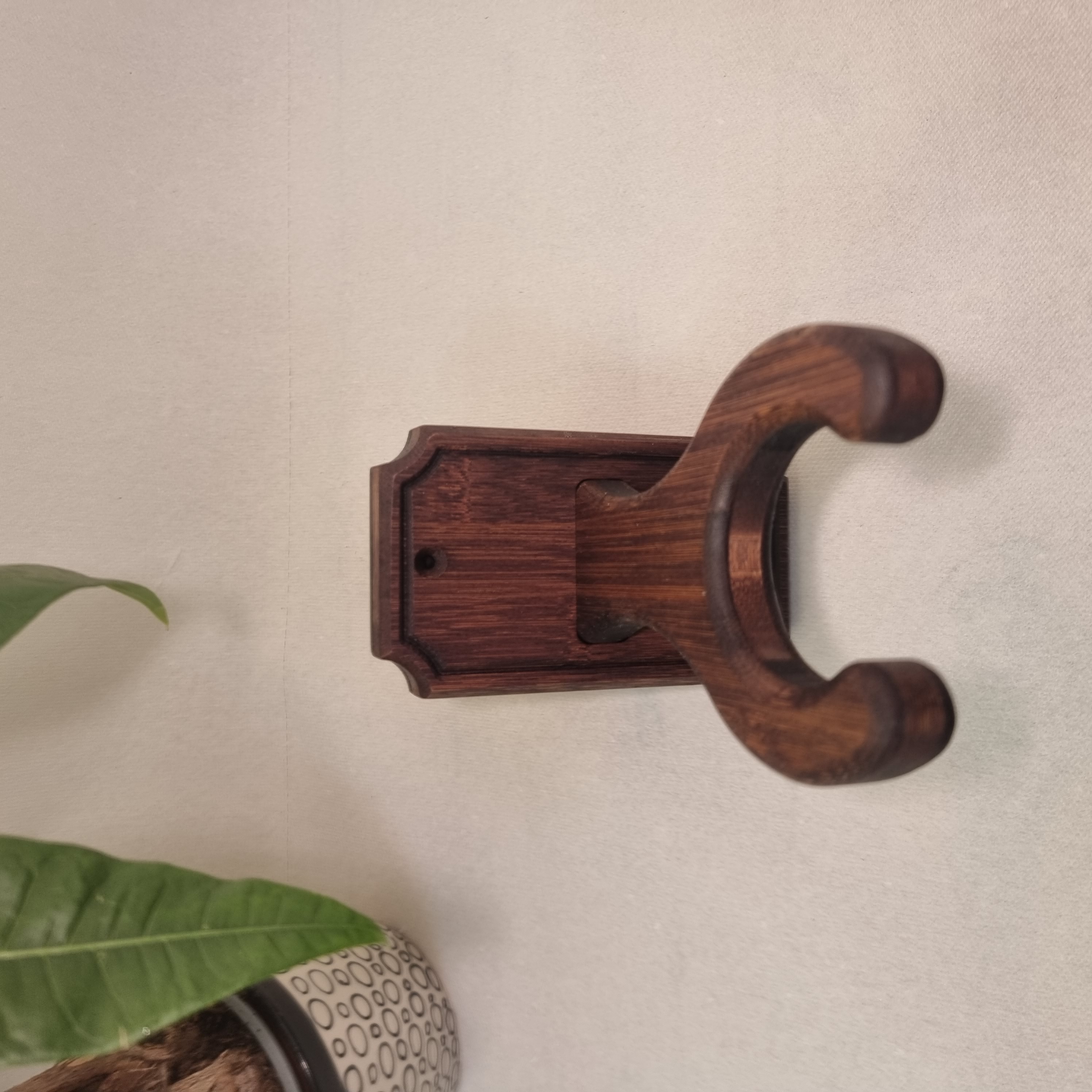 Gitarren Wandhalterung Rustik Eckig