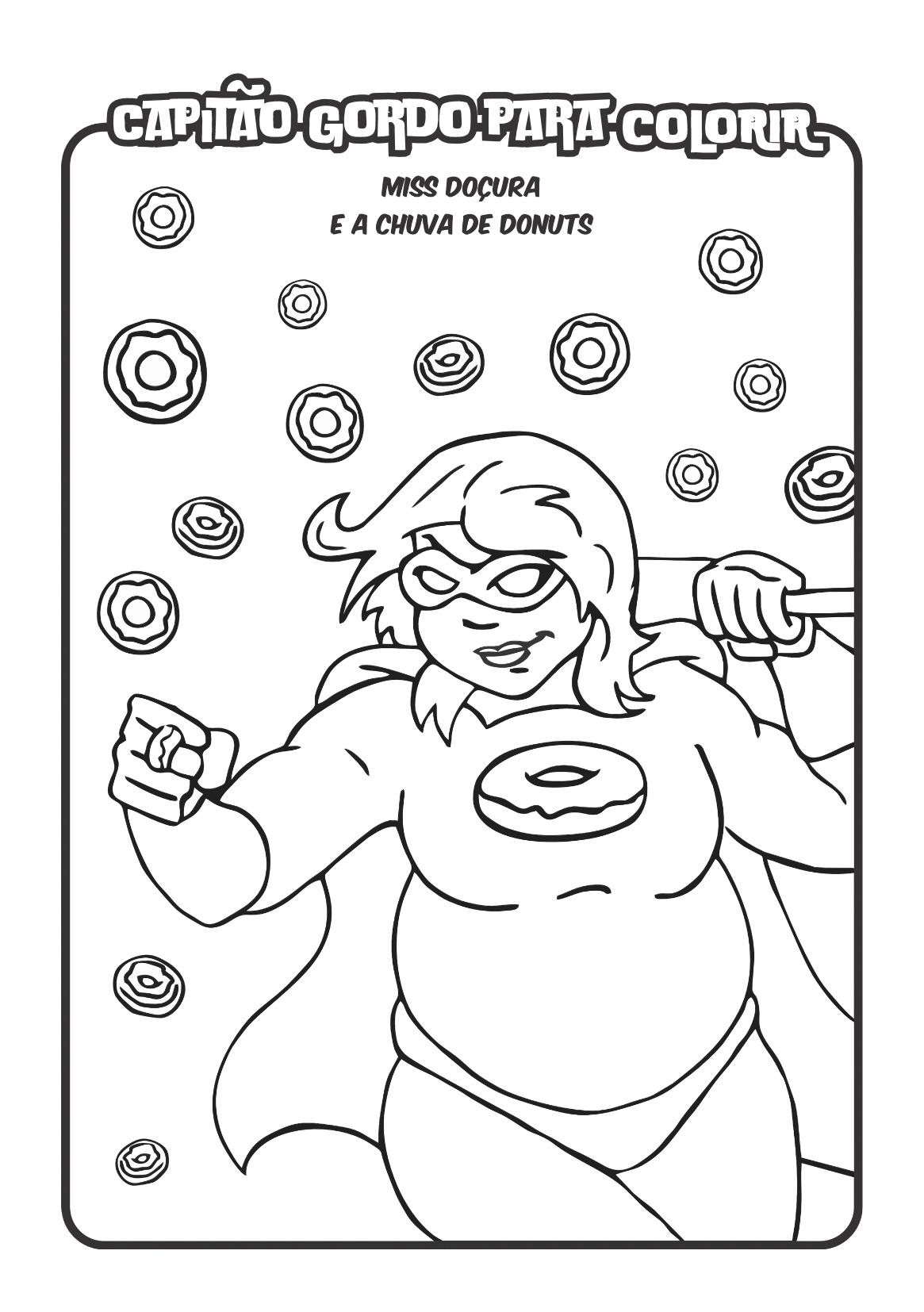 Capitão Gordo para colorir # 02