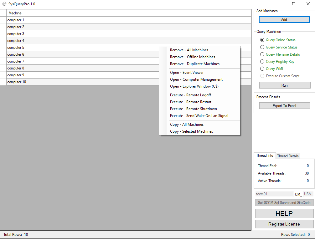 SysQueryPro - Professional version