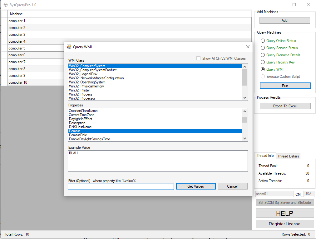 SysQueryPro - Professional version