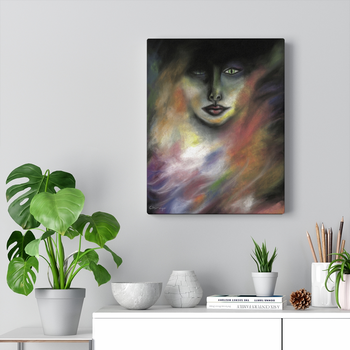 Lioness Woman Face Drawing