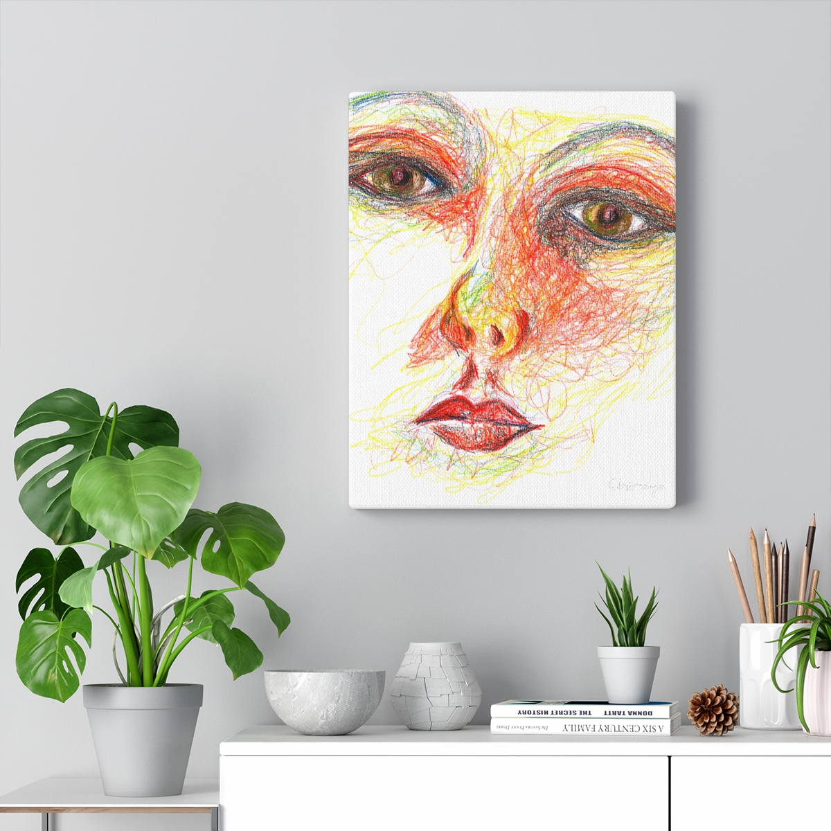 Woman Color Face