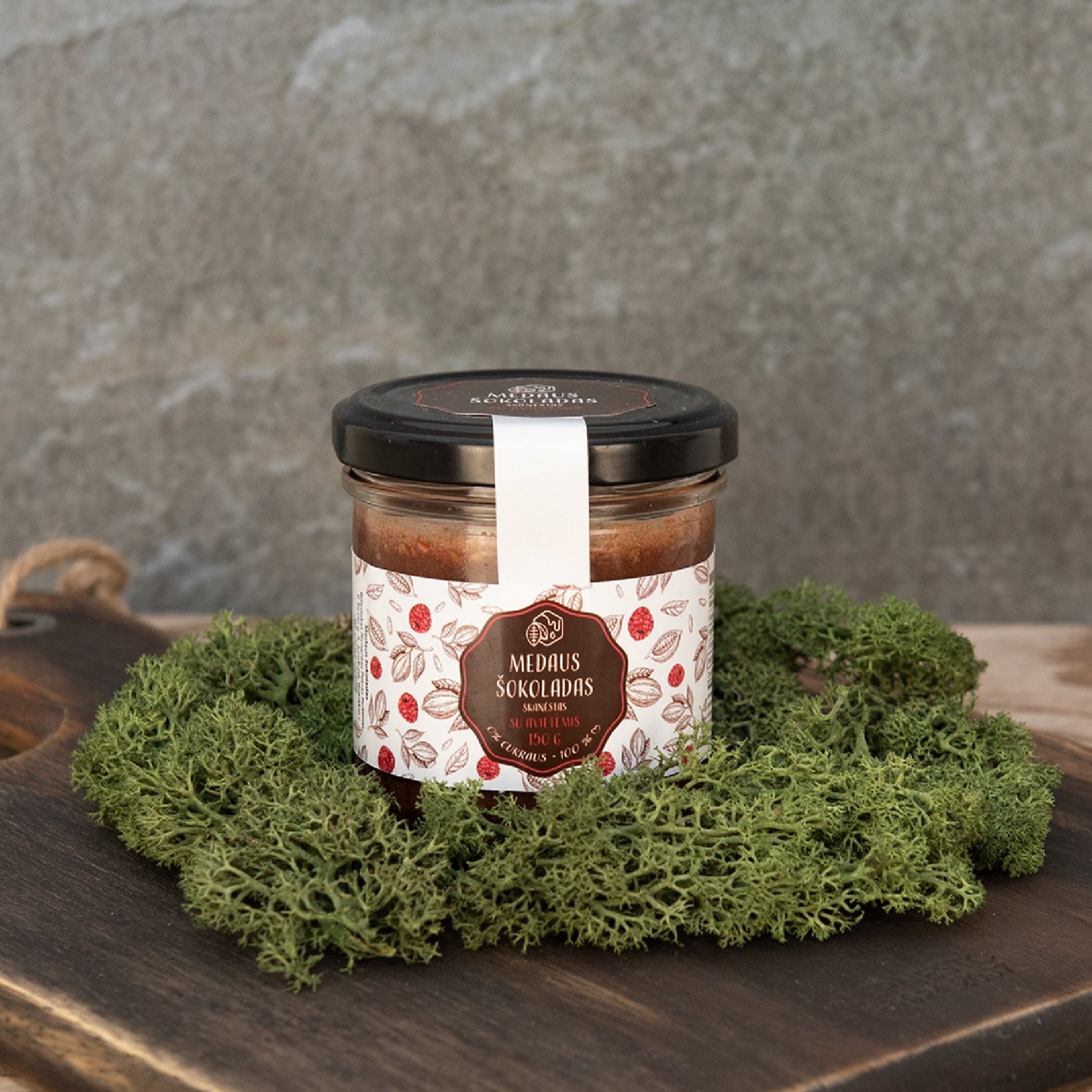 Medaus šokoladas su avietėmis