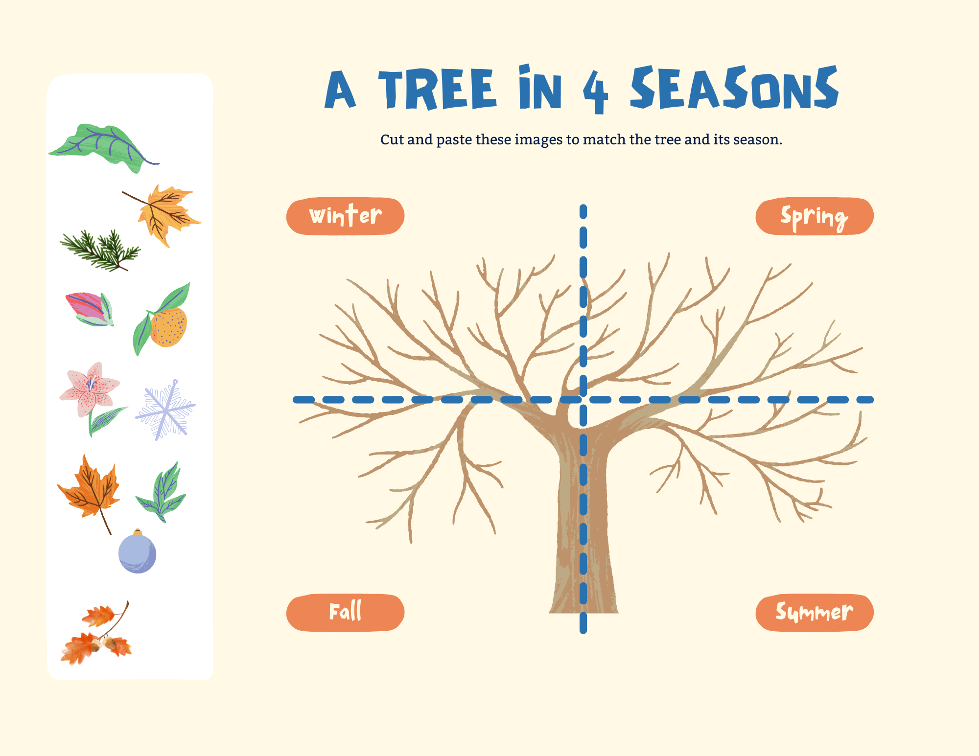 A Tree in 4 Seasons