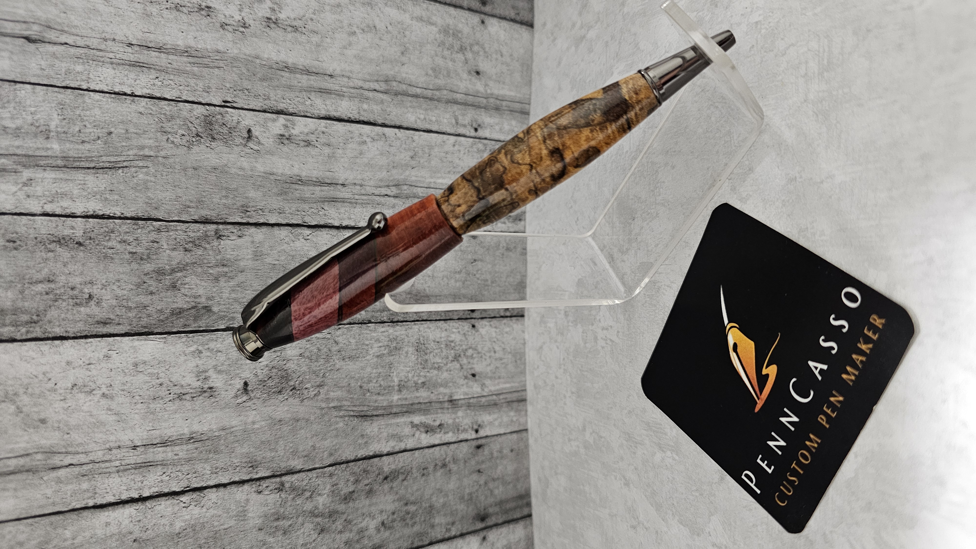 Segemented Bloodwood, Padauk, Purple Heart, Cocobolo & Spalted Maple