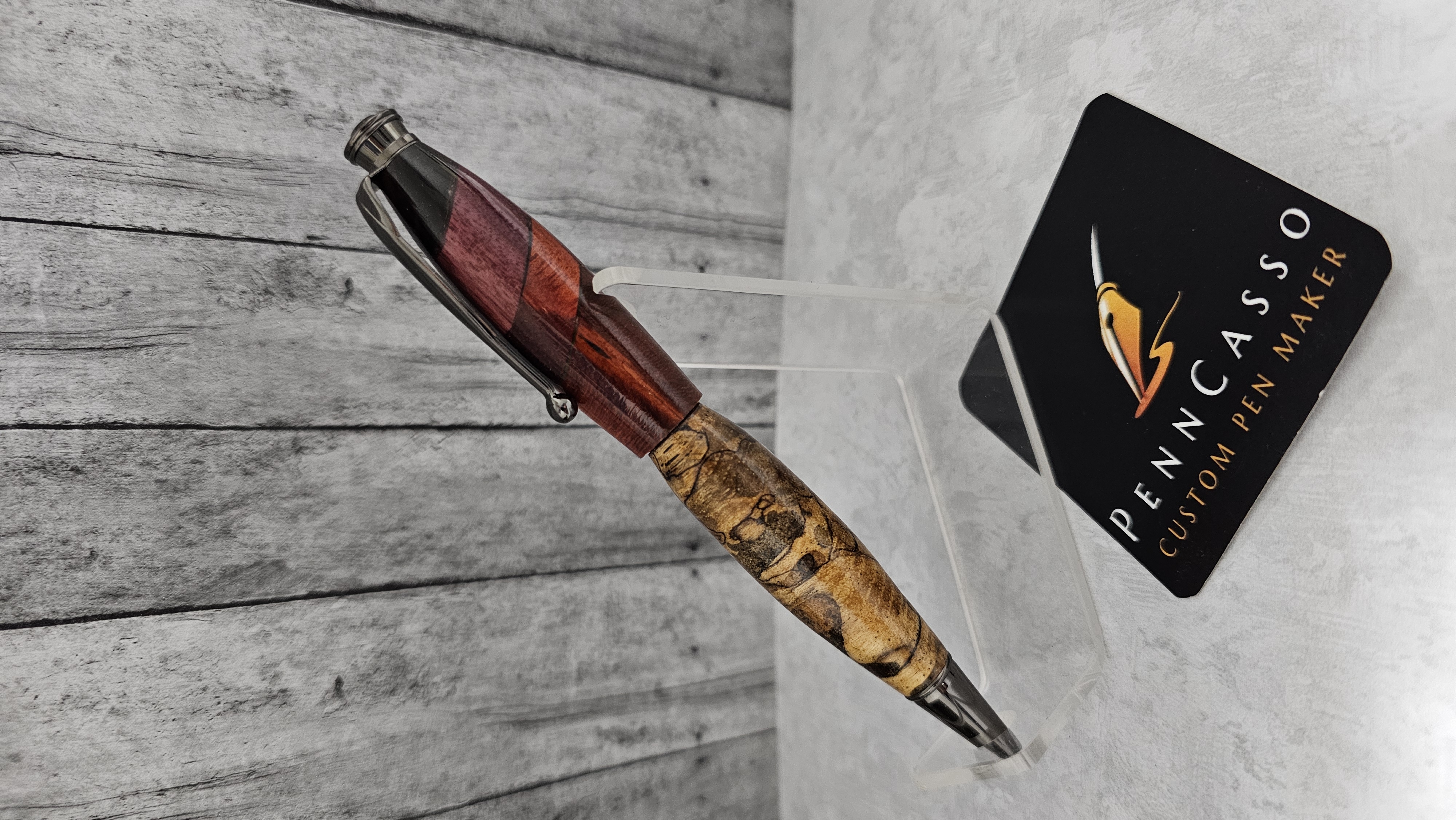 Segemented Bloodwood, Padauk, Purple Heart, Cocobolo & Spalted Maple