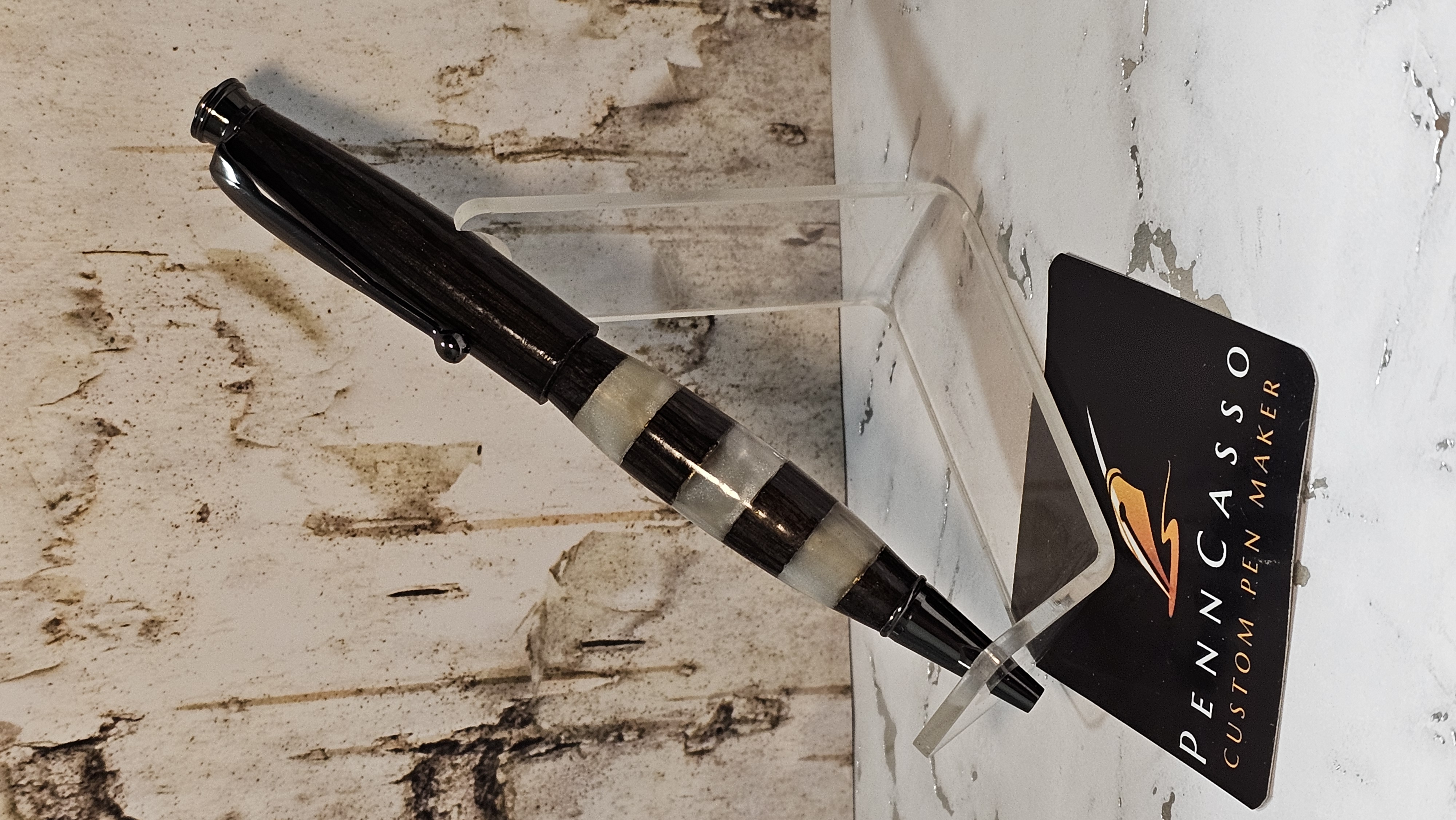 Black Ebony & White Acrylic