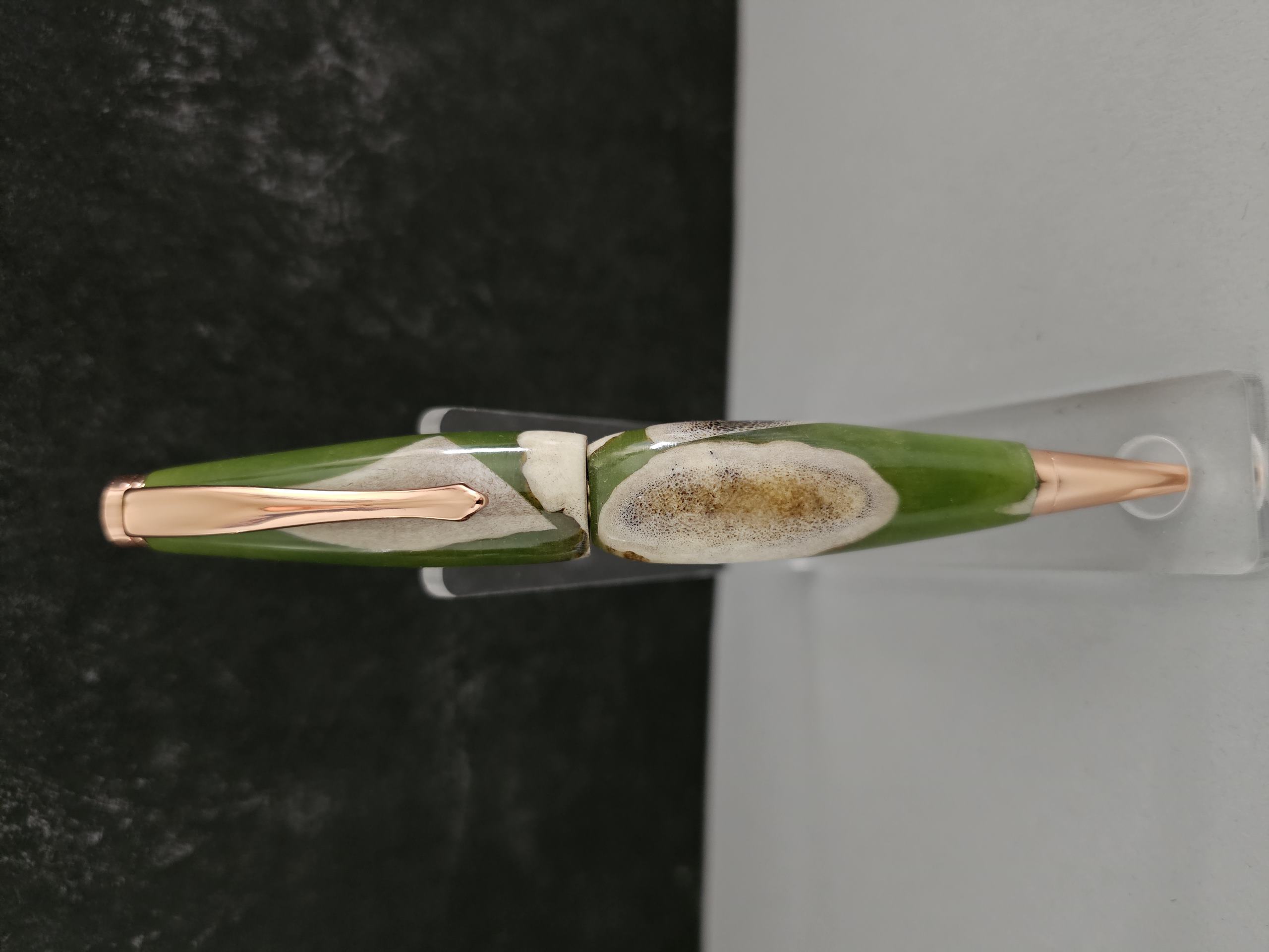 Acrylic & Deer Antler - Kermit