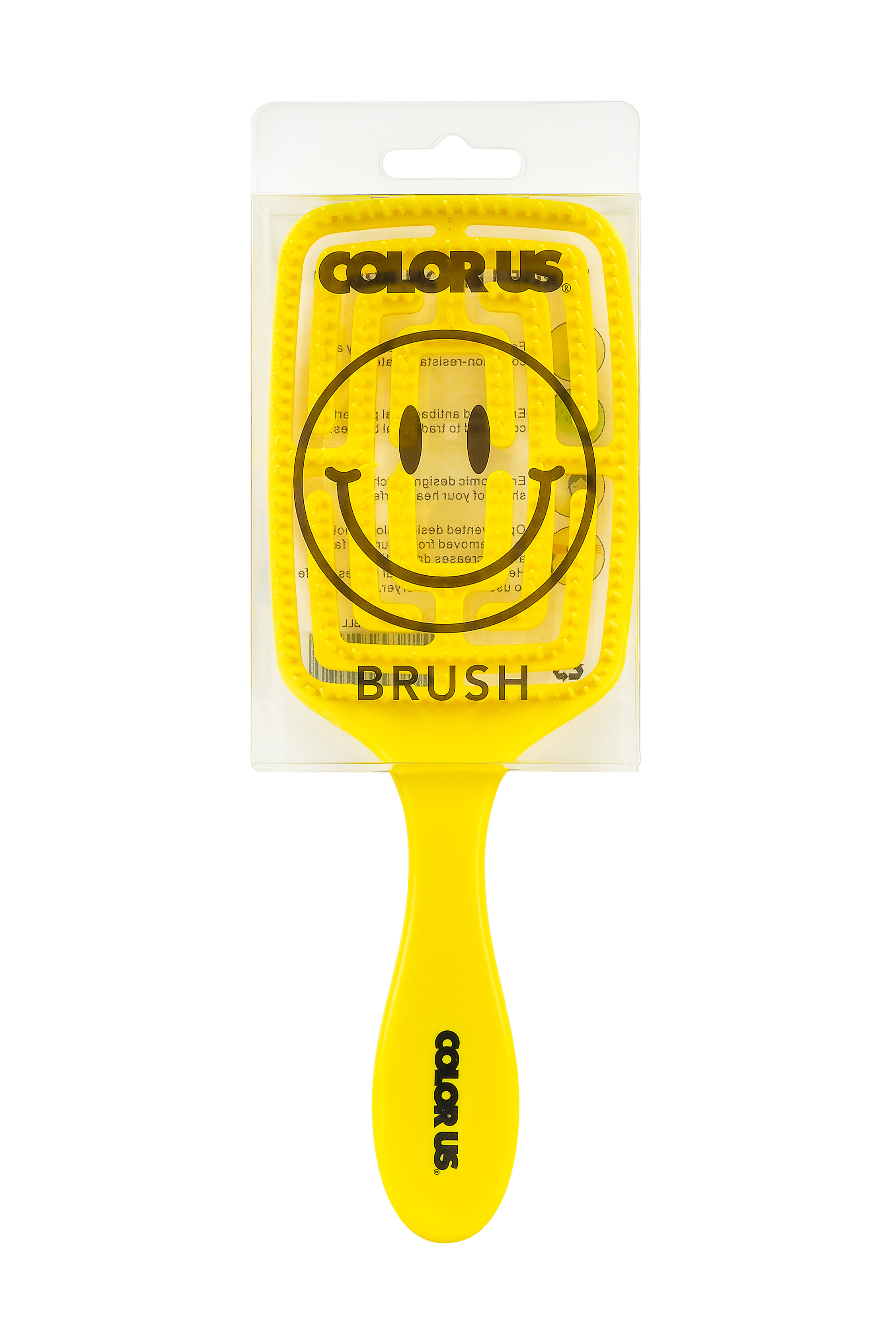COLOR US didelis geltonas plaukų šepetys