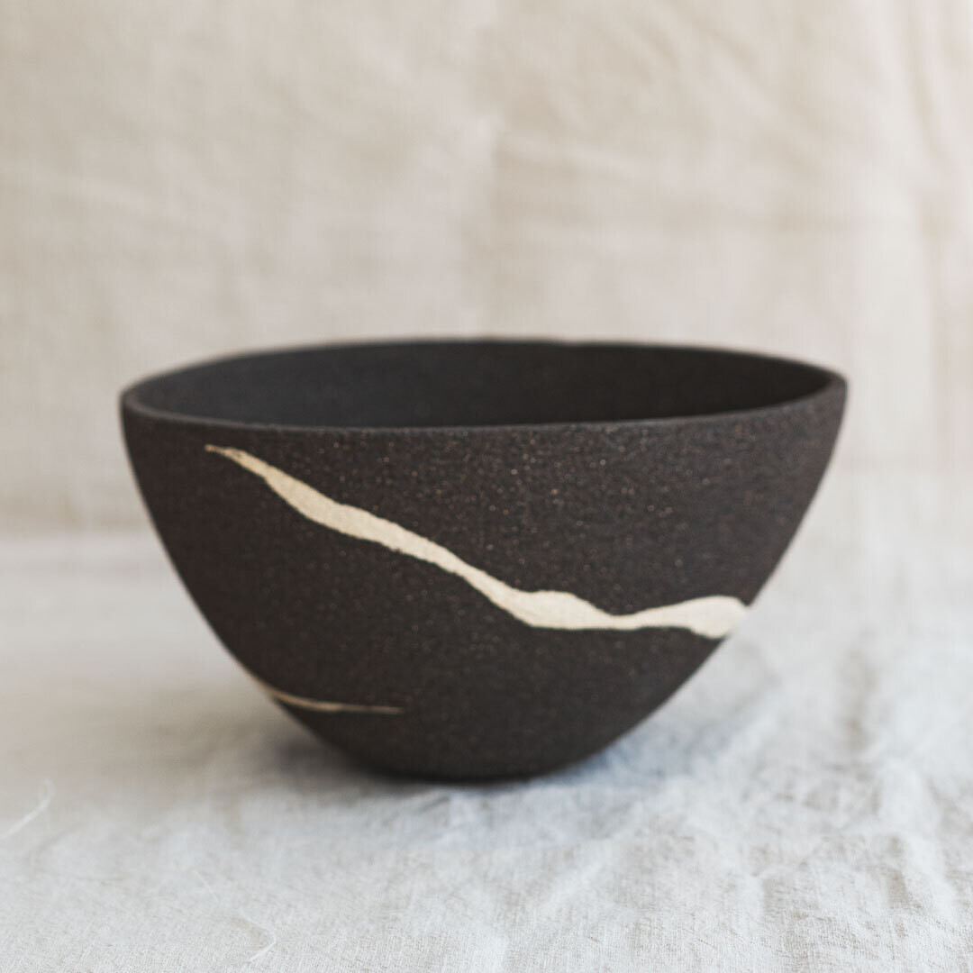 Colección SLOW: centro mesa negro