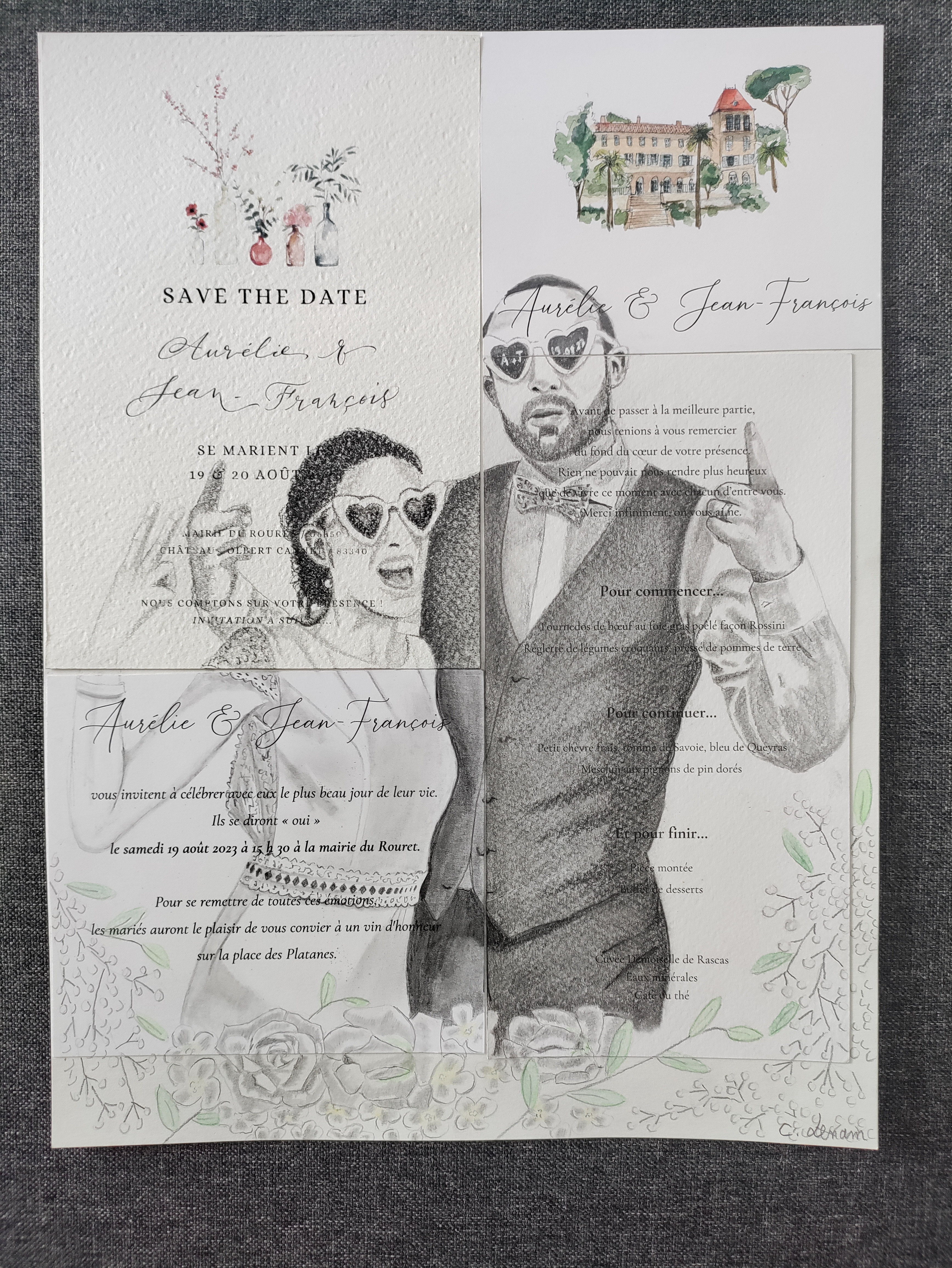 Portraits sur faire-part