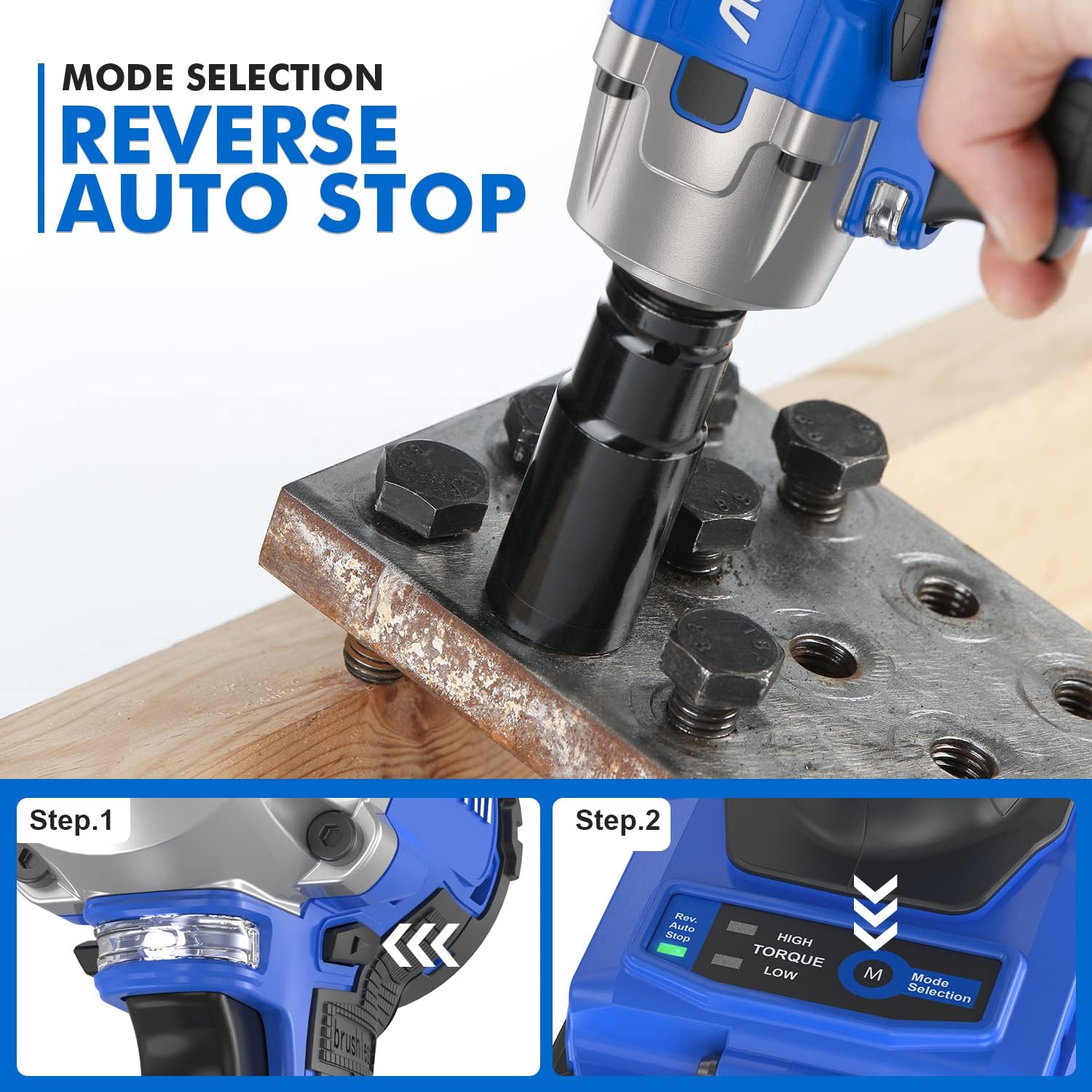 20V 370 Ft-lbs Brushless Impact Wrench Kit