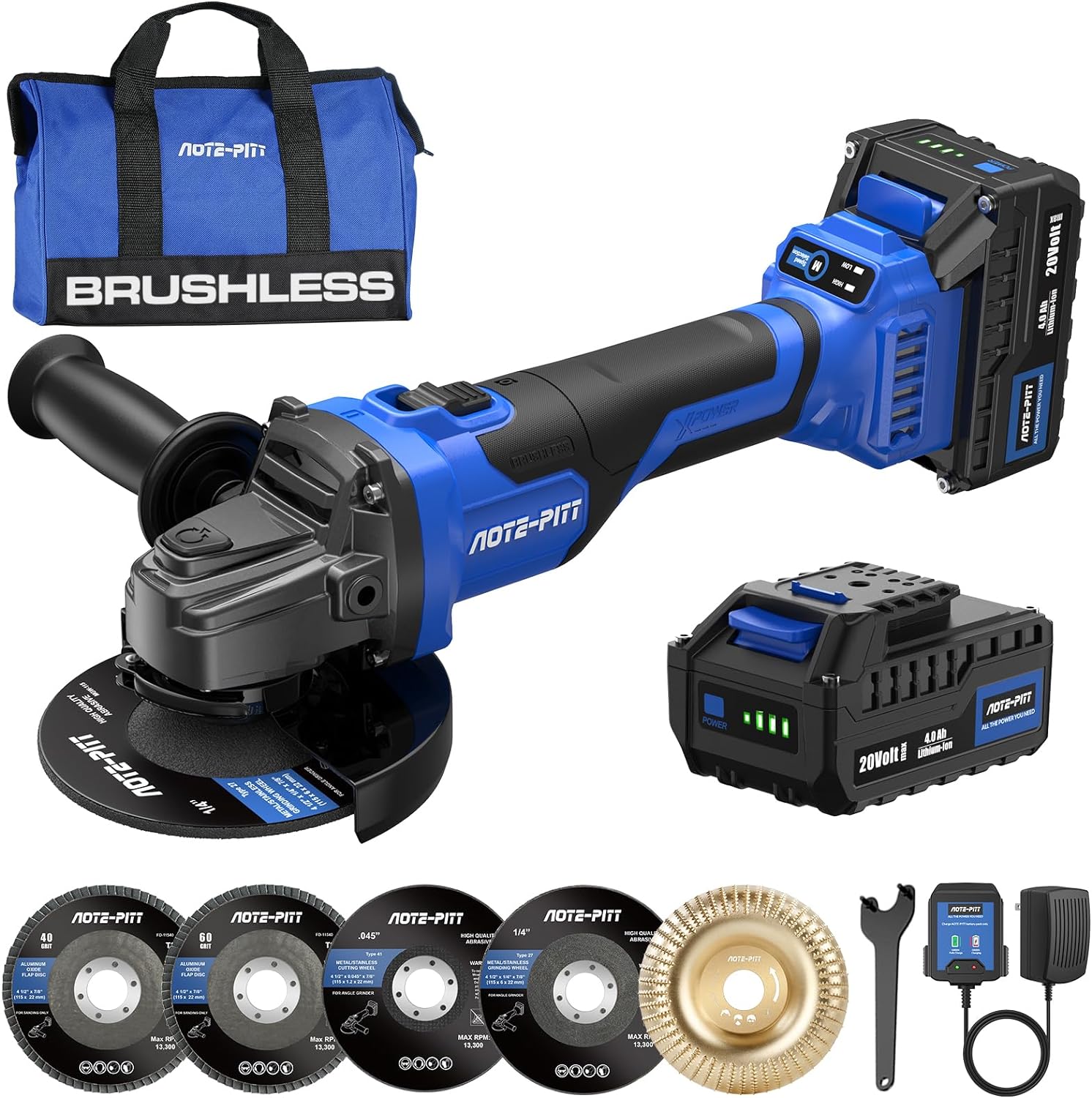 AOTE-PITT 4-1/2 Inch Electric Grinder Power Tools with Handle