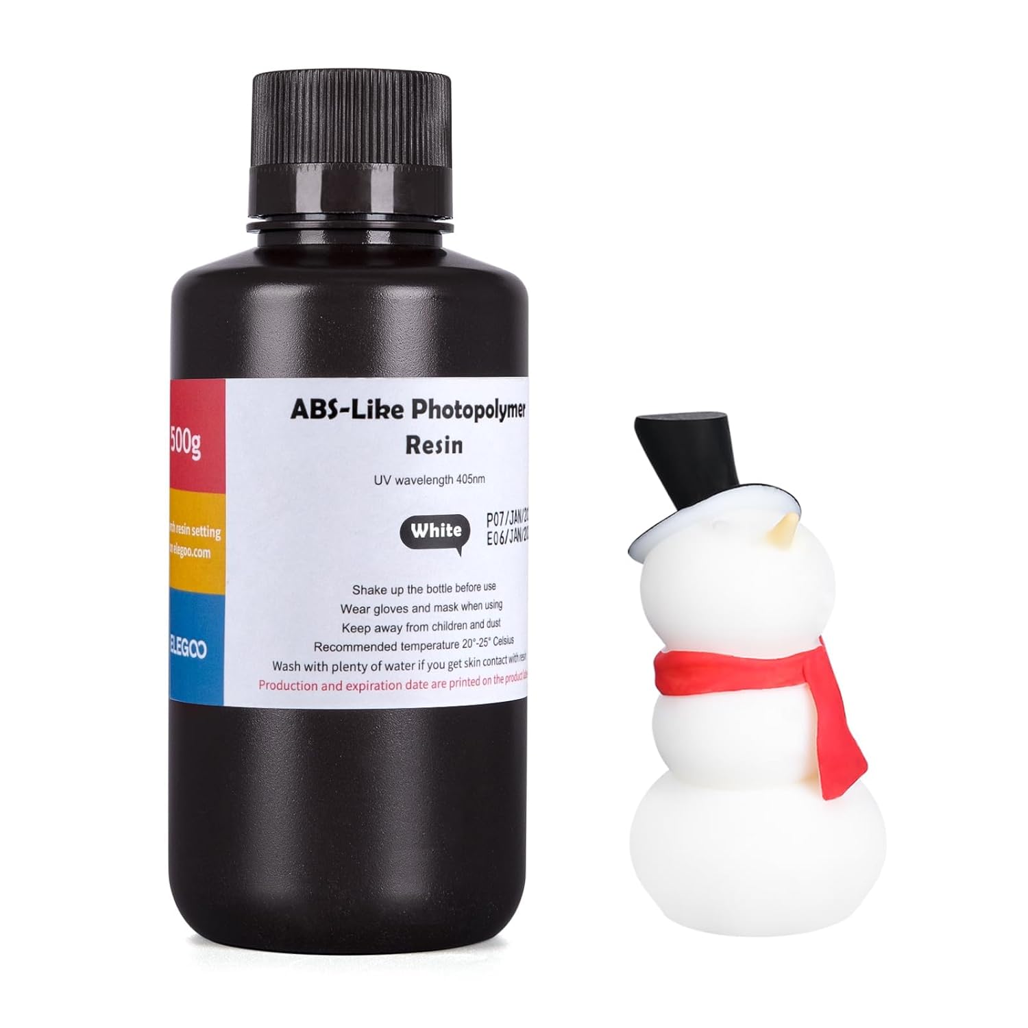 ELEGOO ABS-Like 3D Printer Resin, White 500g