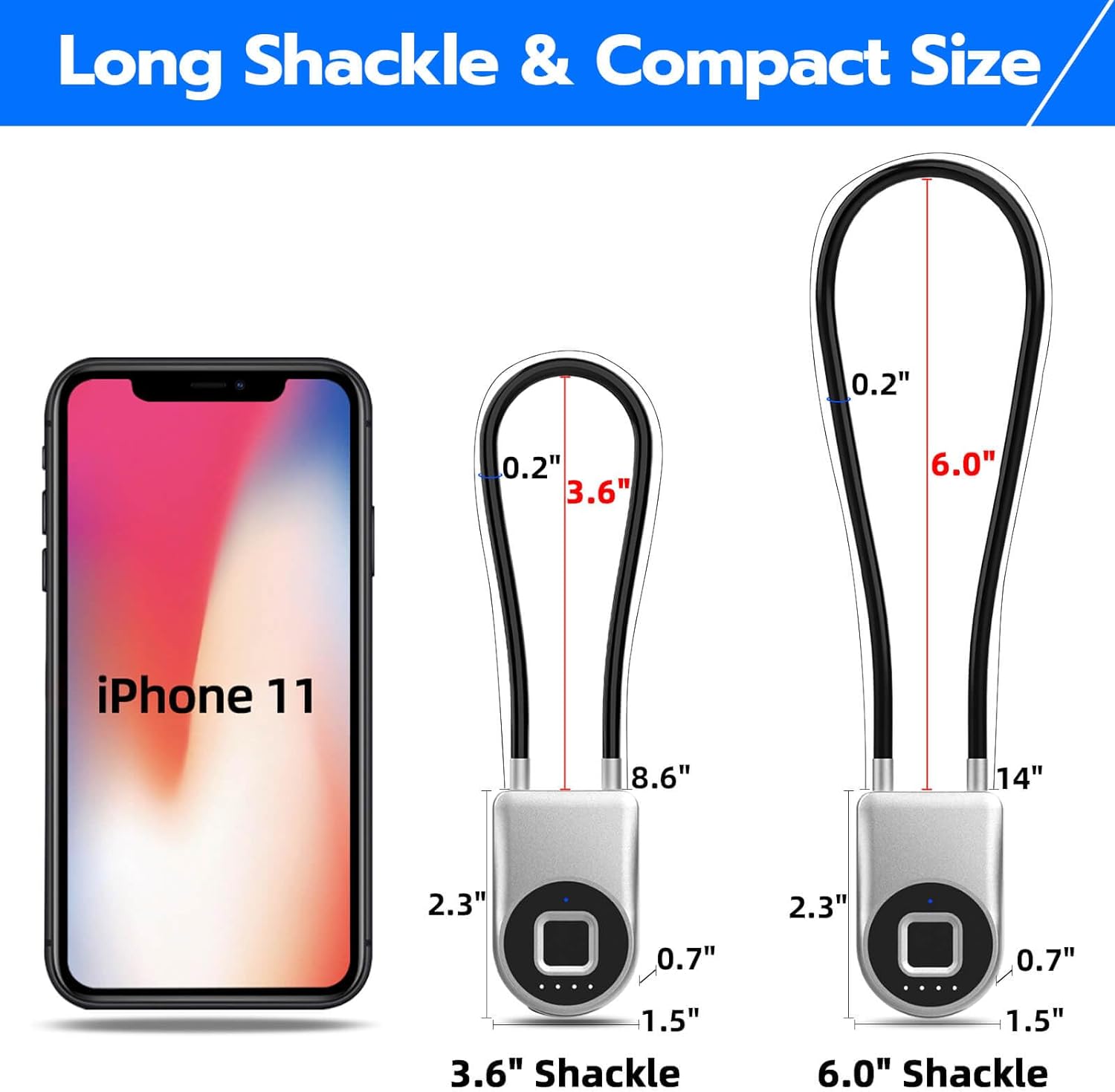 eLinkSmart Fingerprint Cable Lock