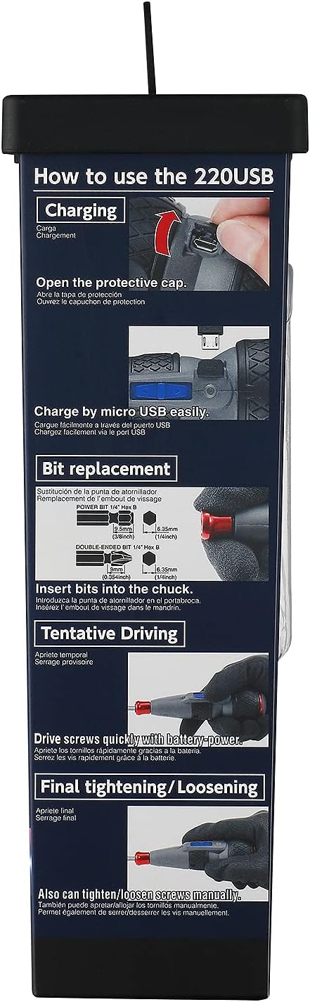 BALL GRIP Rechargeable Screwdriver Cordless 