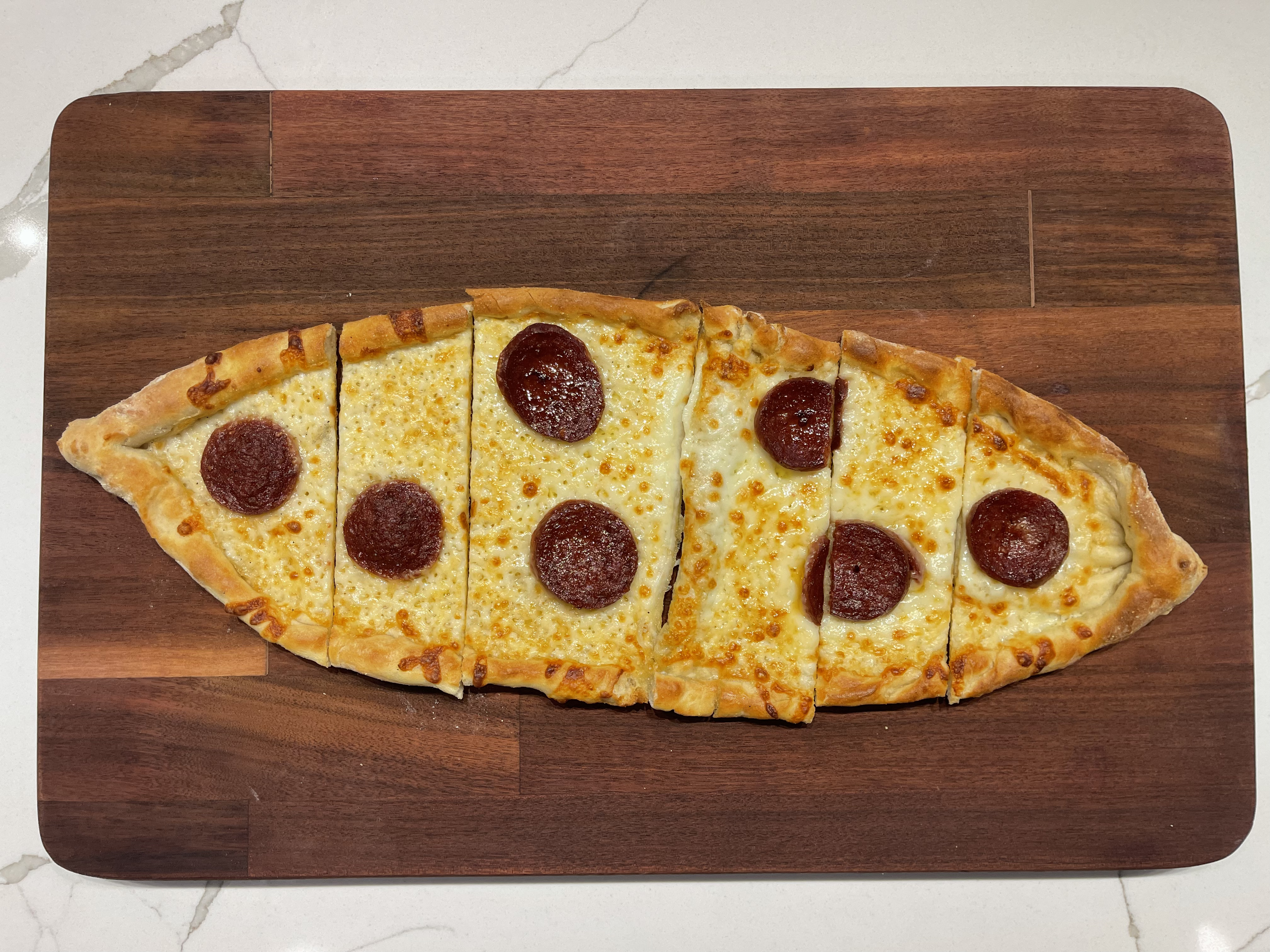 Beef Sucuk Cheesy Flatbread