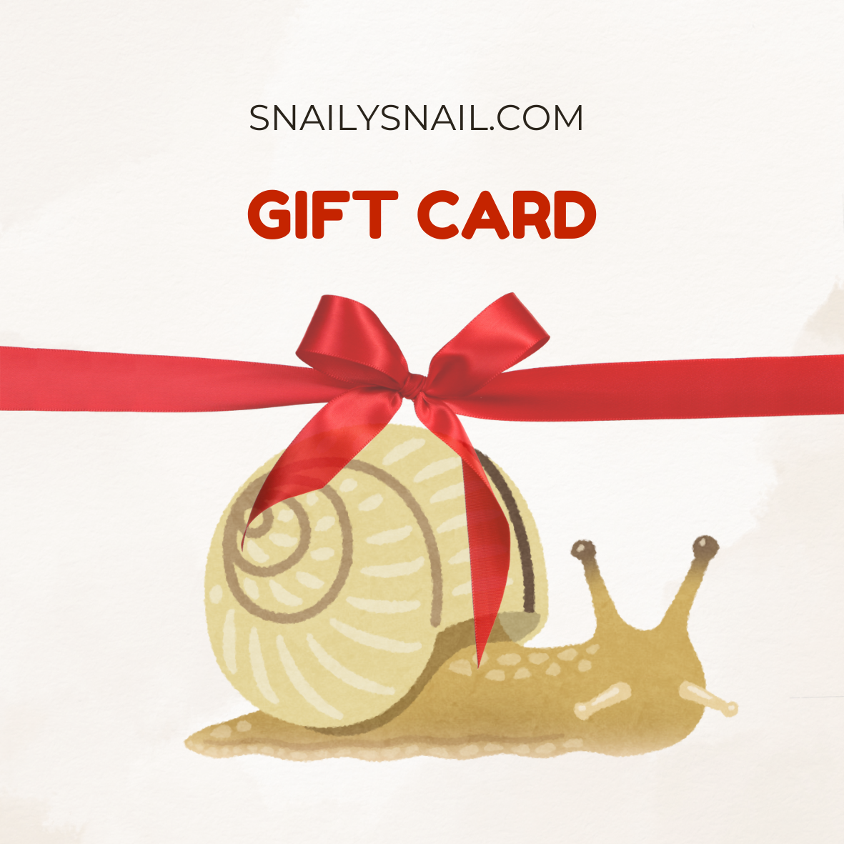 Pet Snail Gift Card – The Perfect Gift for Snail Lovers