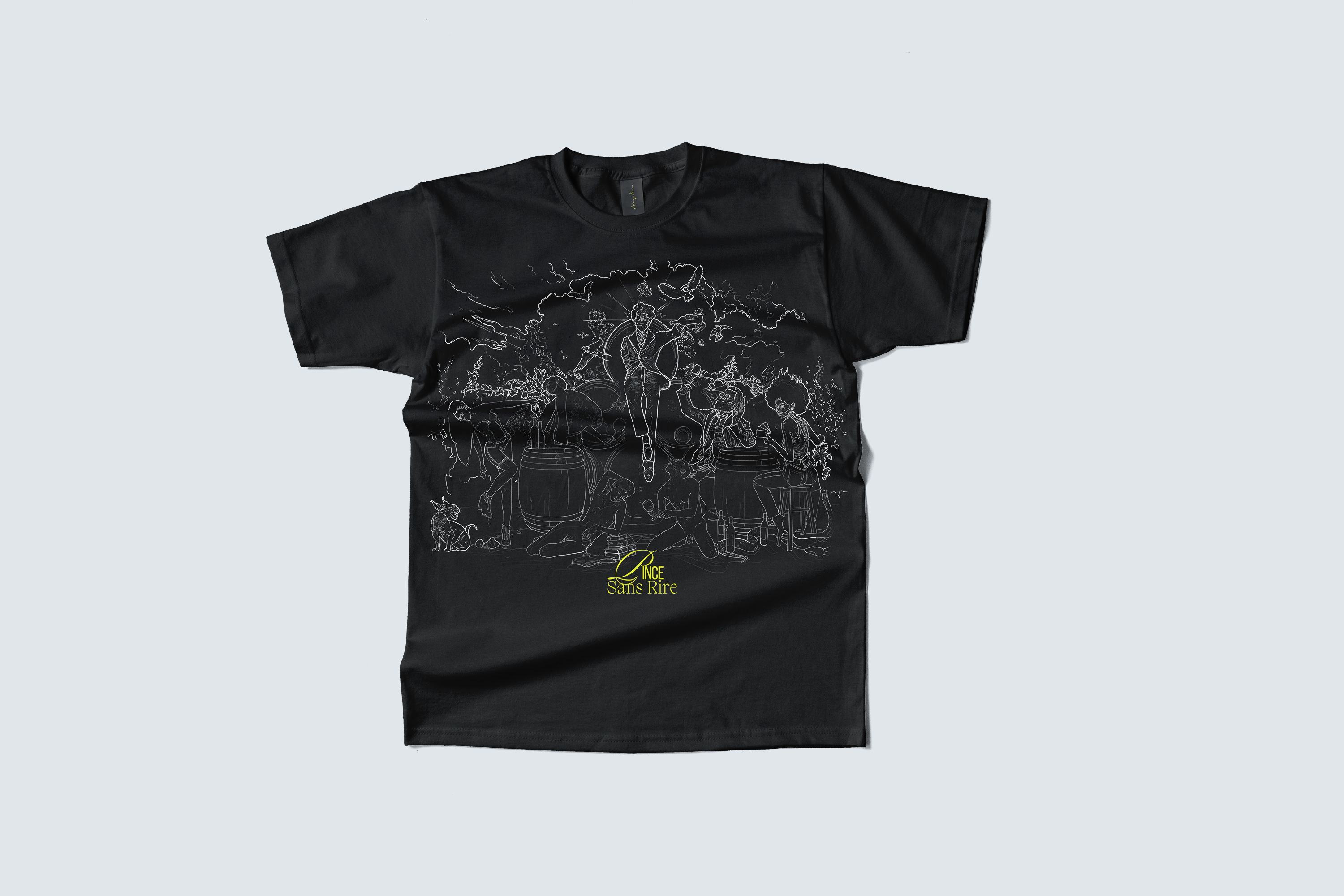 Camiseta Unisex Lineado Pince-Sans-Rire