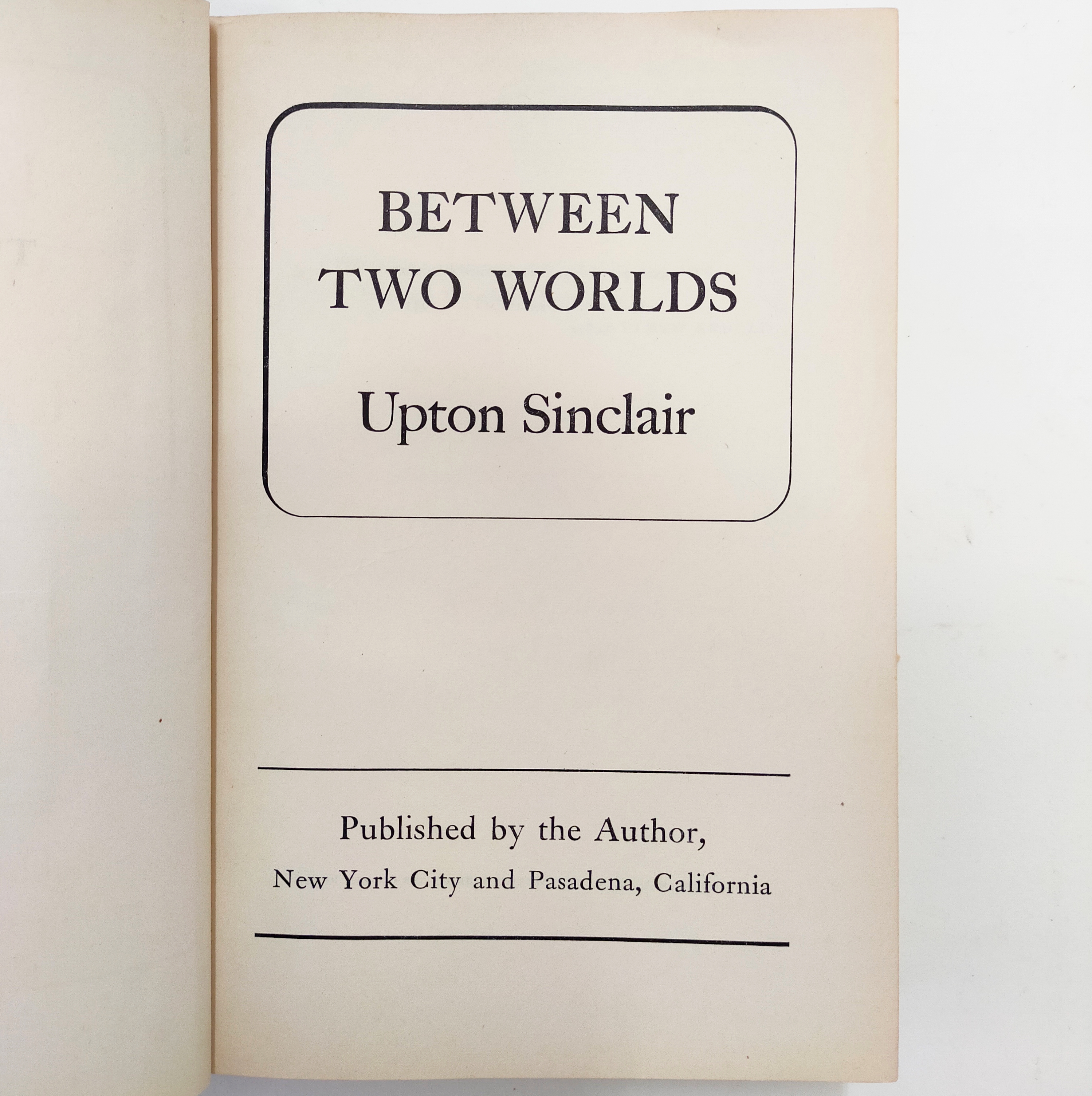BETWEEN TWO WORLDS