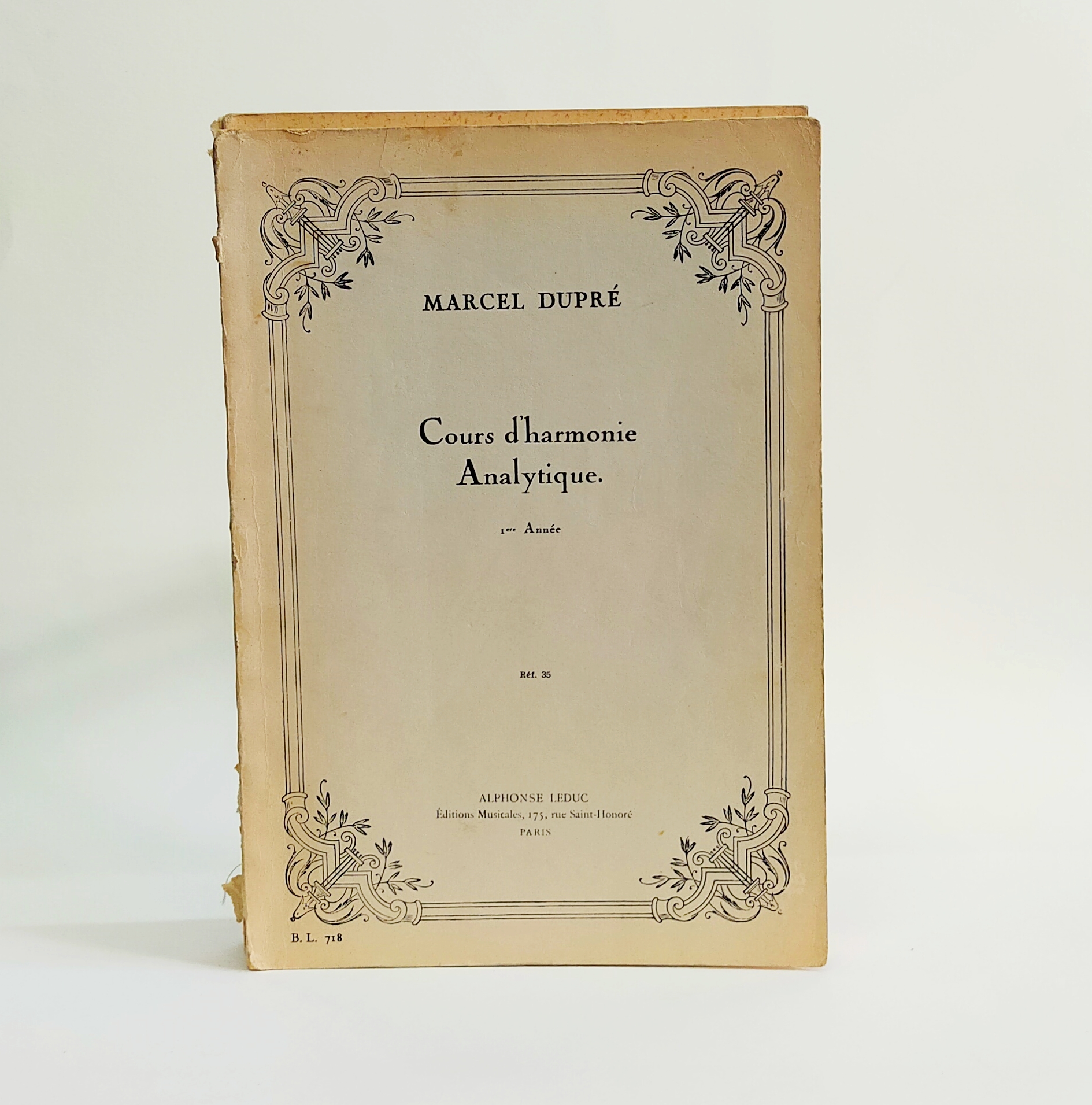 COURS D'HARMONIE ANALYTIQUE 1ere Année / COURS D'HARMONIE ANALYTIQUE 2me Année