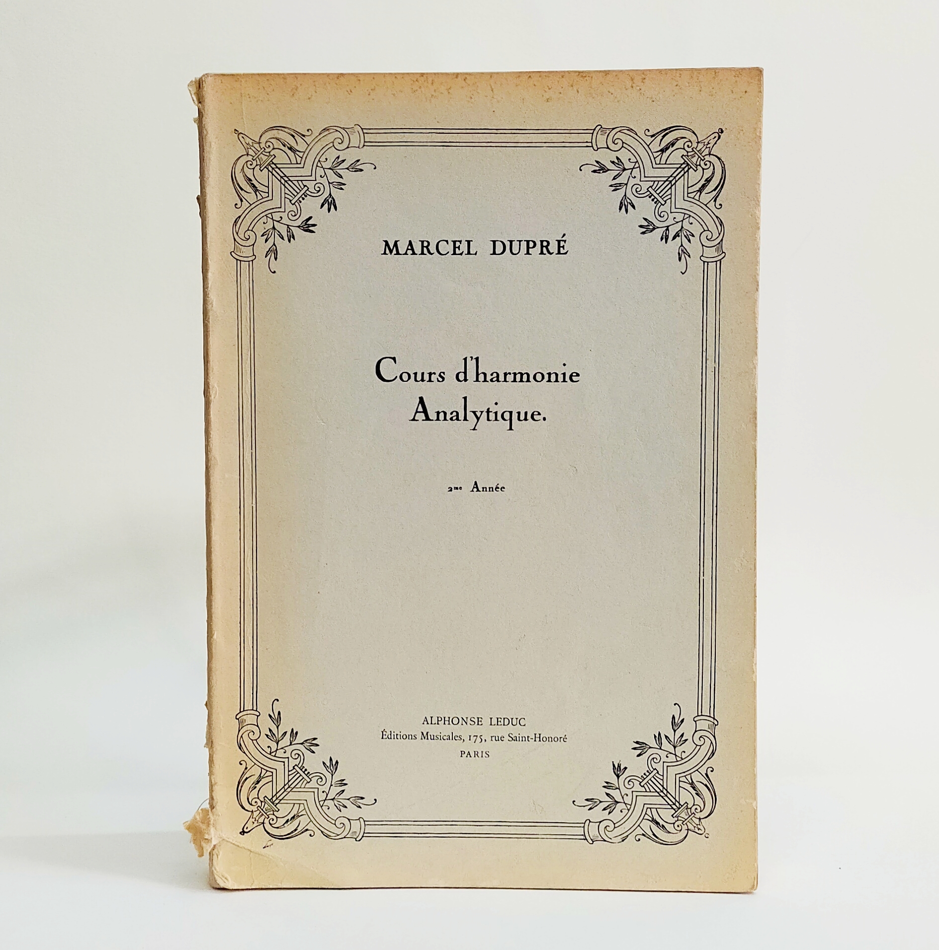 COURS D'HARMONIE ANALYTIQUE 1ere Année / COURS D'HARMONIE ANALYTIQUE 2me Année