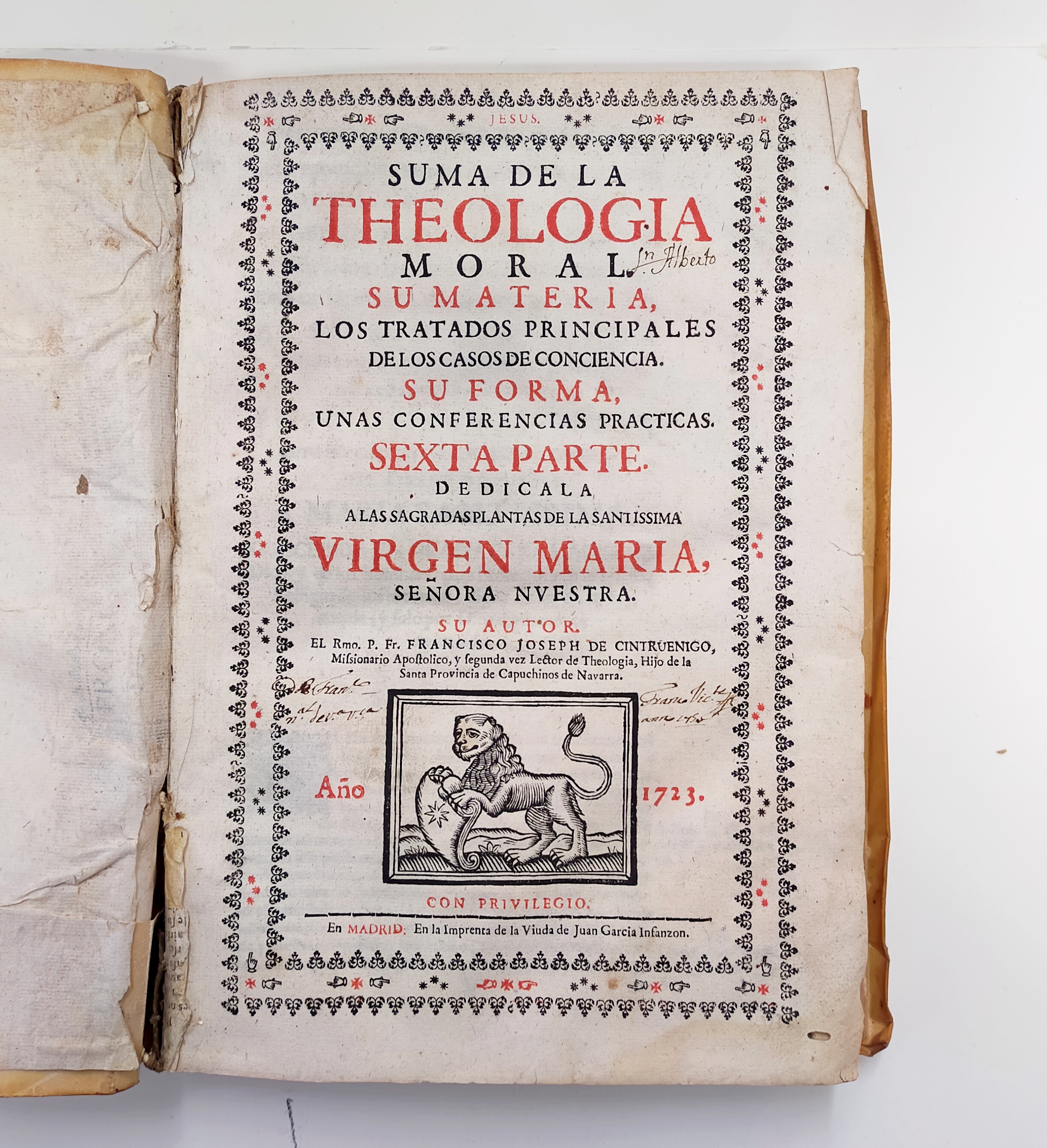 SUMA DE LA THEOLOGIA MORAL.