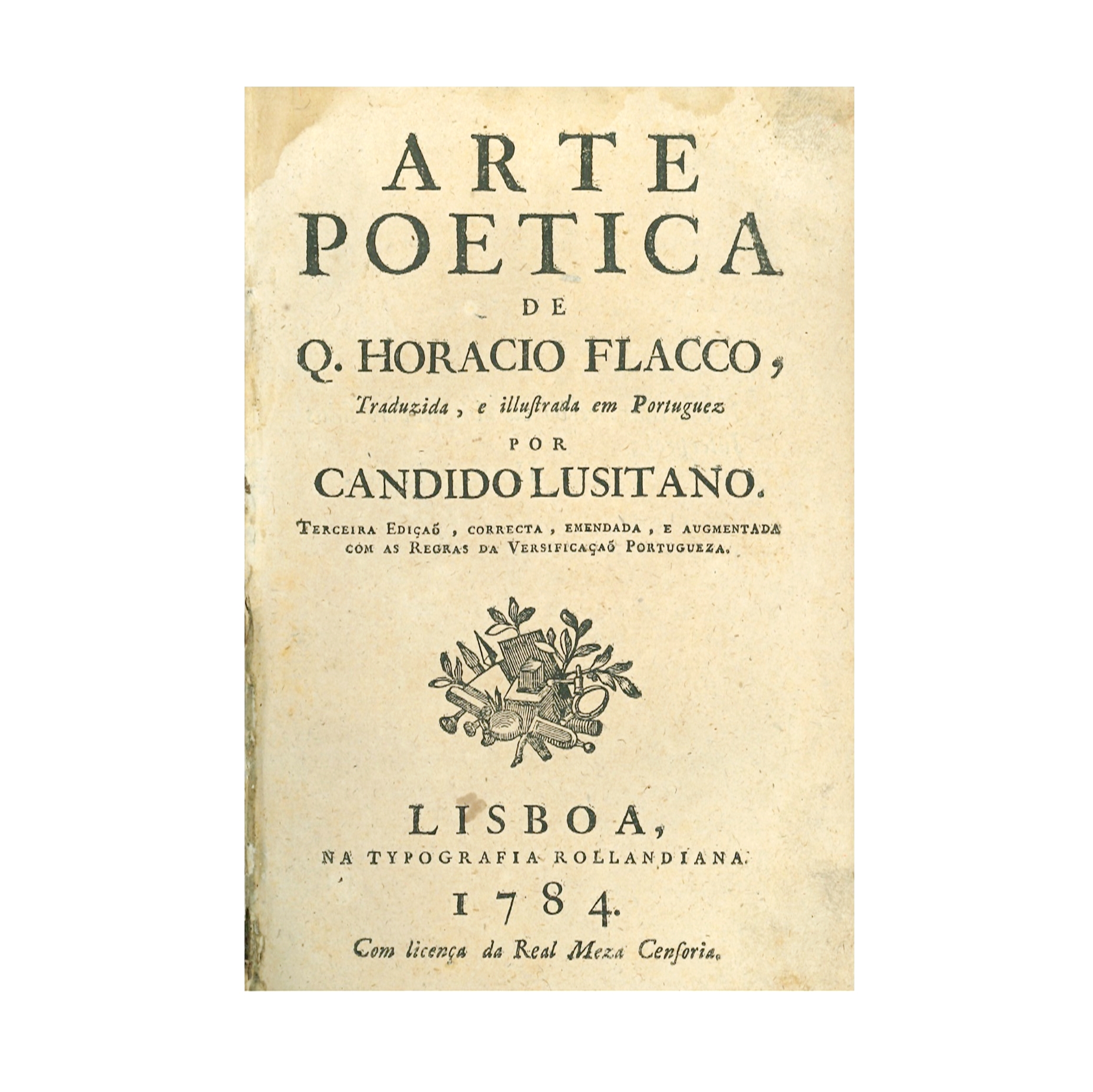 ARTE POETICA de Q. Horacio Flacco