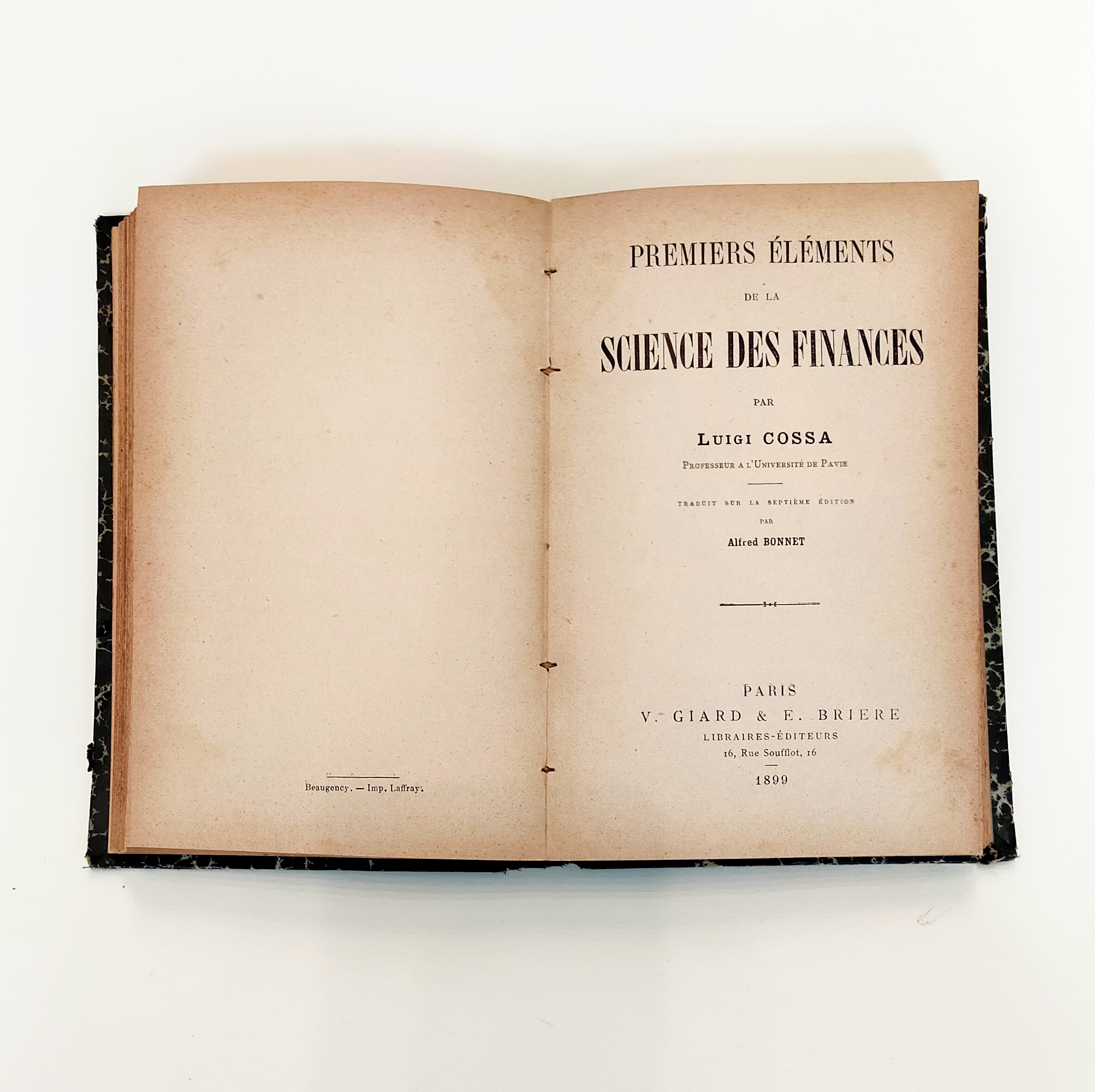 PREMIERS ÉLÉMENTS D’ÉCONOMIE POLITIQUE + PREMIERS ÉLÉMENTS DE LA SCIENCE DES FINANCES