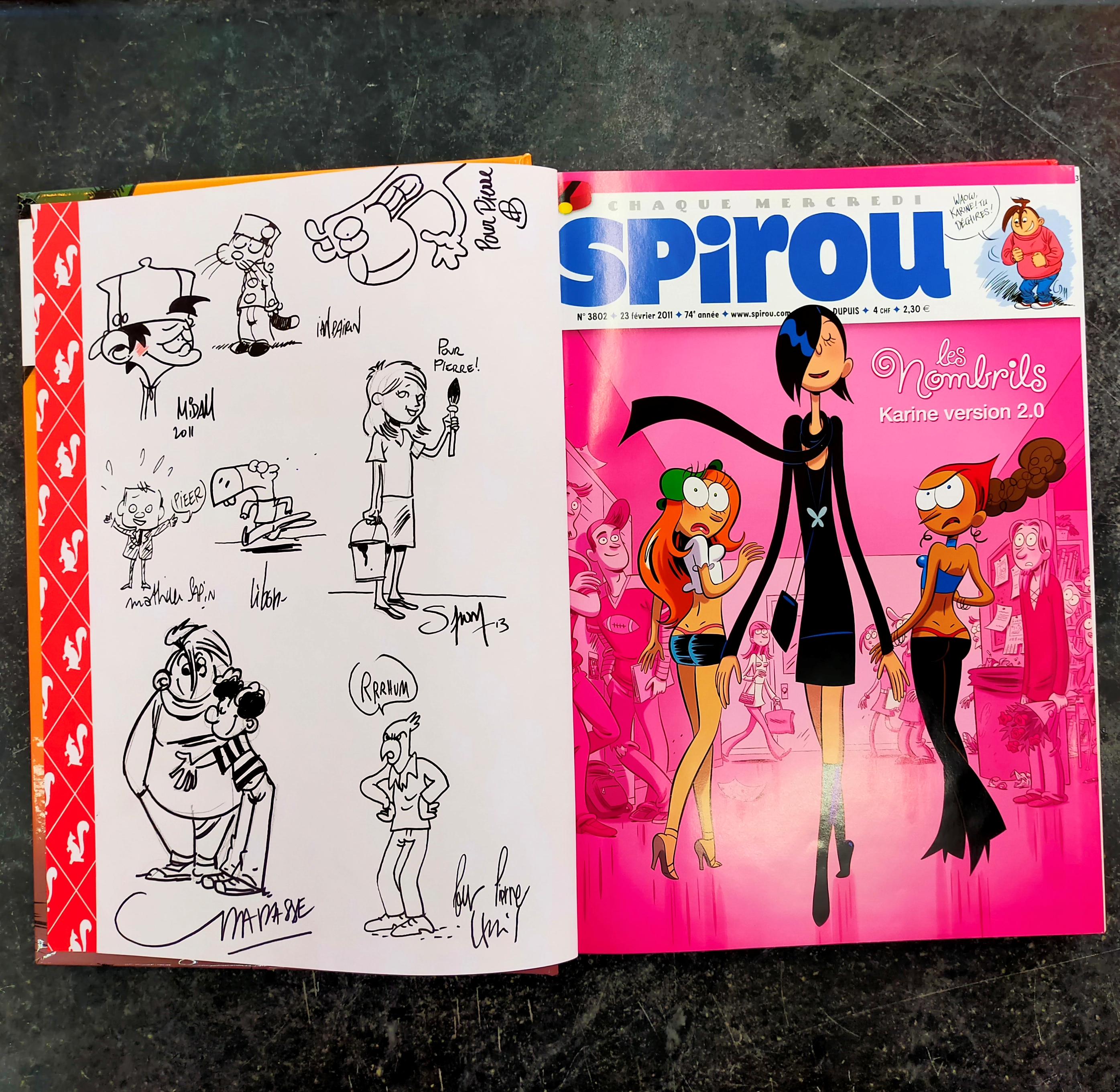RECUEIL DU JOURNAL DE SPIROU No.319 Du 23 février 2011 au 27 avril 2011