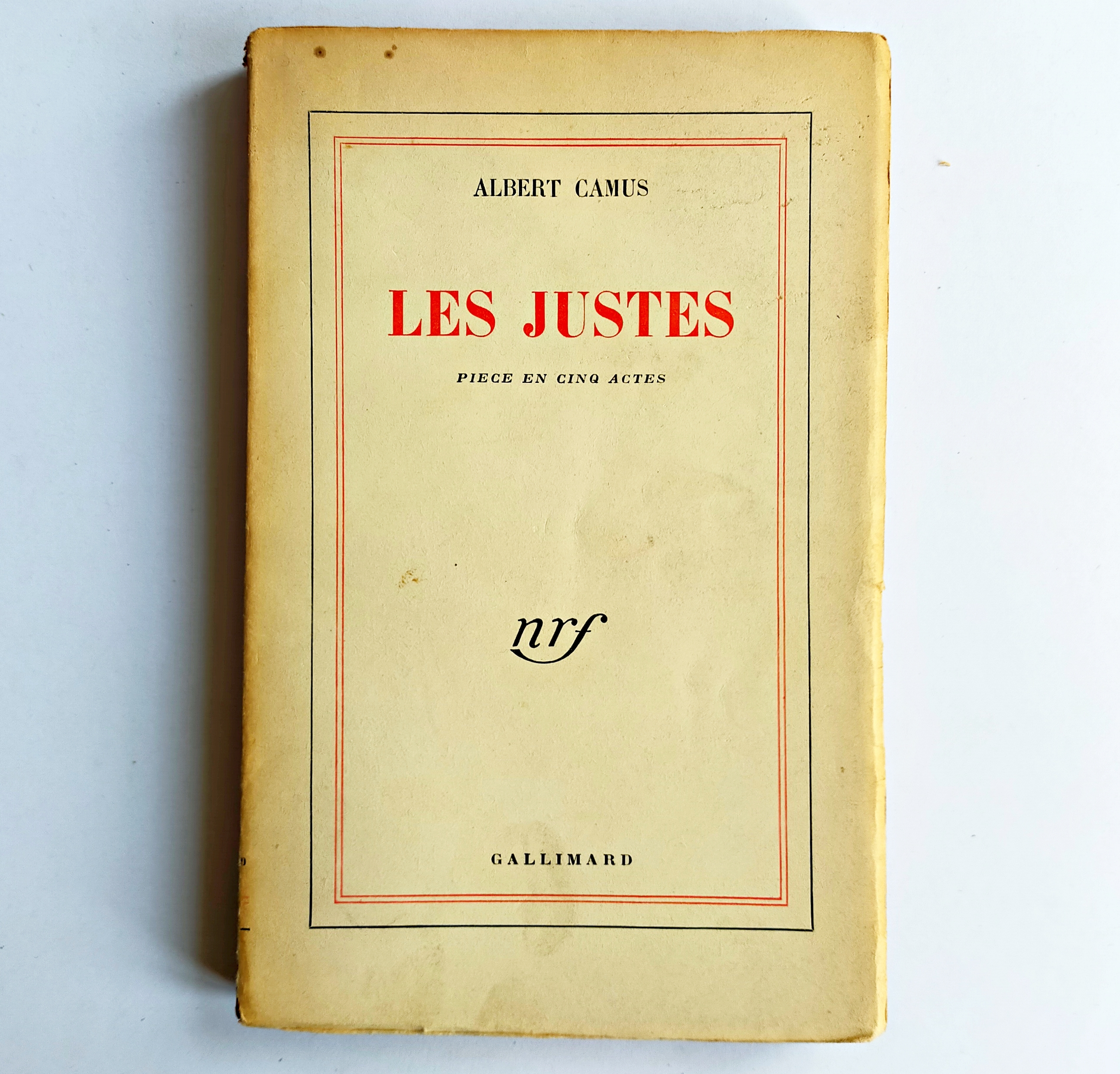 LES JUSTES – piece en cinq actes 