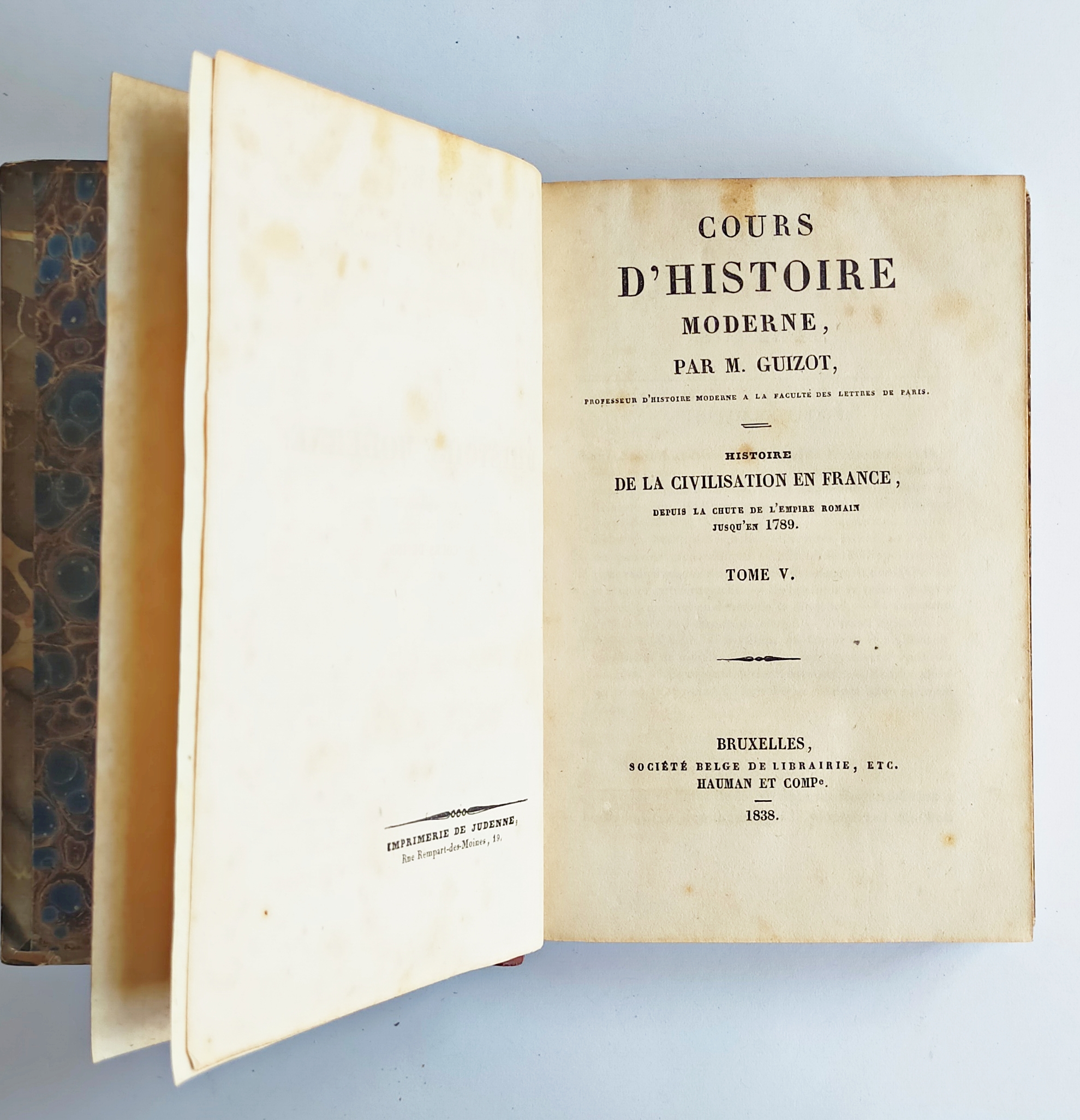 COURS D’HISTOIRE MODERNE par M. Guizot