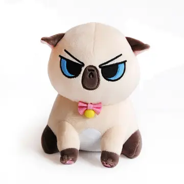 Angry Cat Plush - Siamese