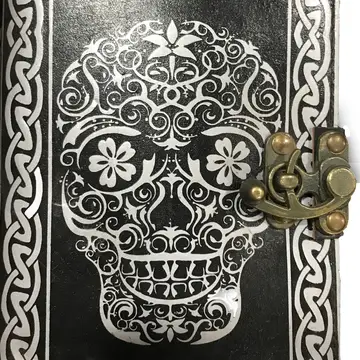 Sugar Skull Leather Journal