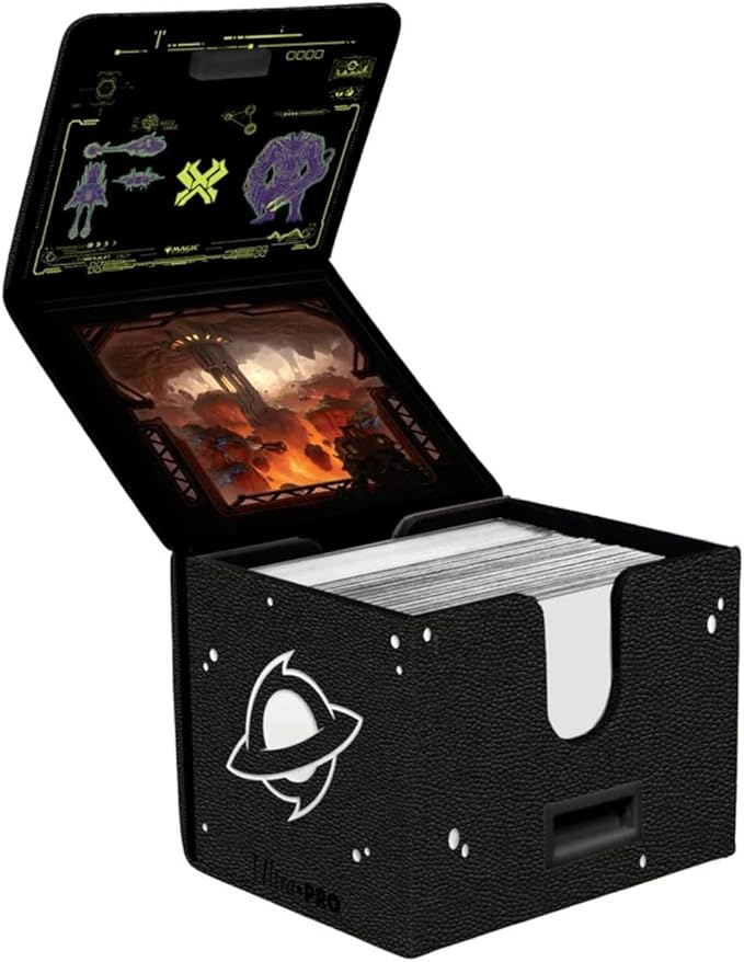 Ultra Pro - Edge of Eternities Alcove Edge Deck Box Red Mythic for Magic: The Gathering