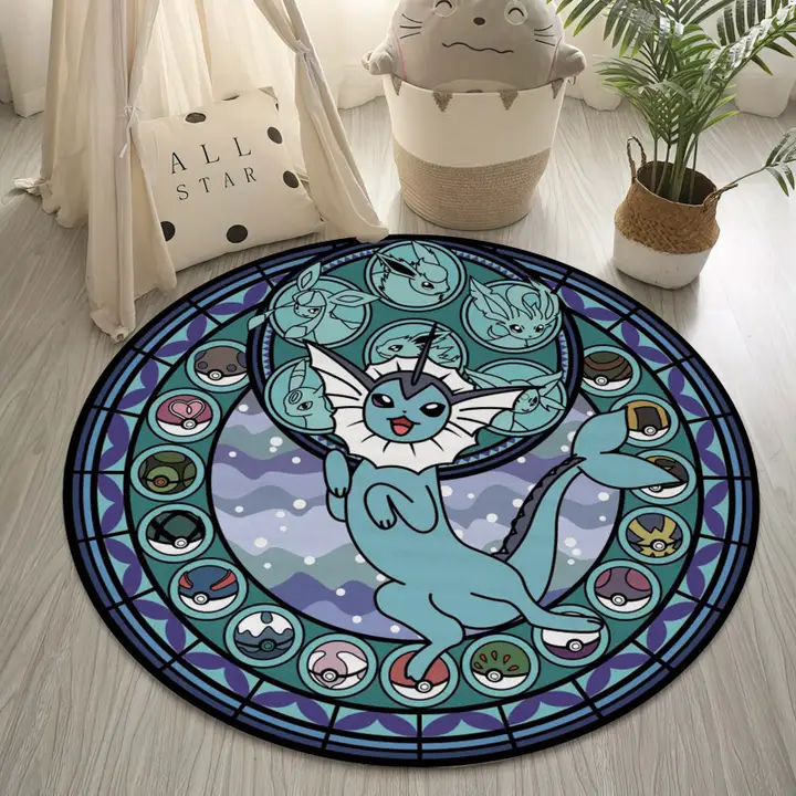 Pokemon Vaporeon Inspired Rug