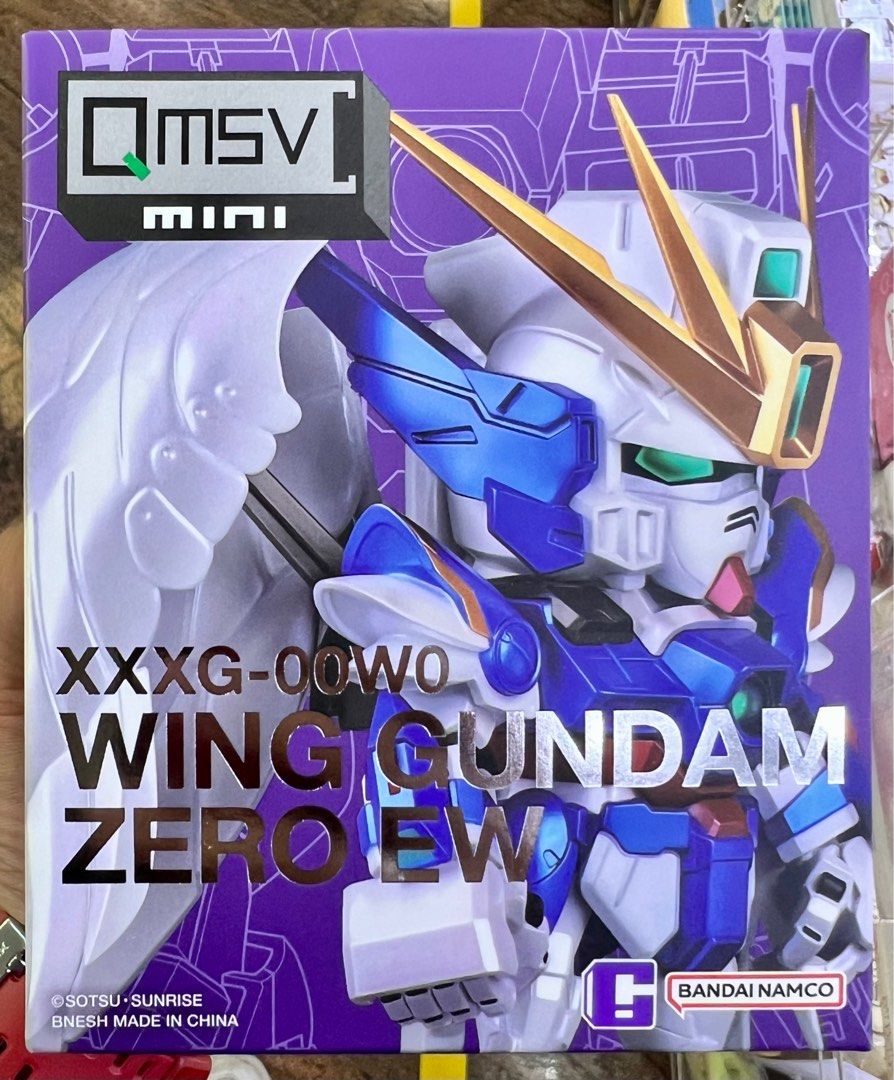 Bandai Qmsv Mini Wing Zero Gundam Zero EW Blind Box Figures