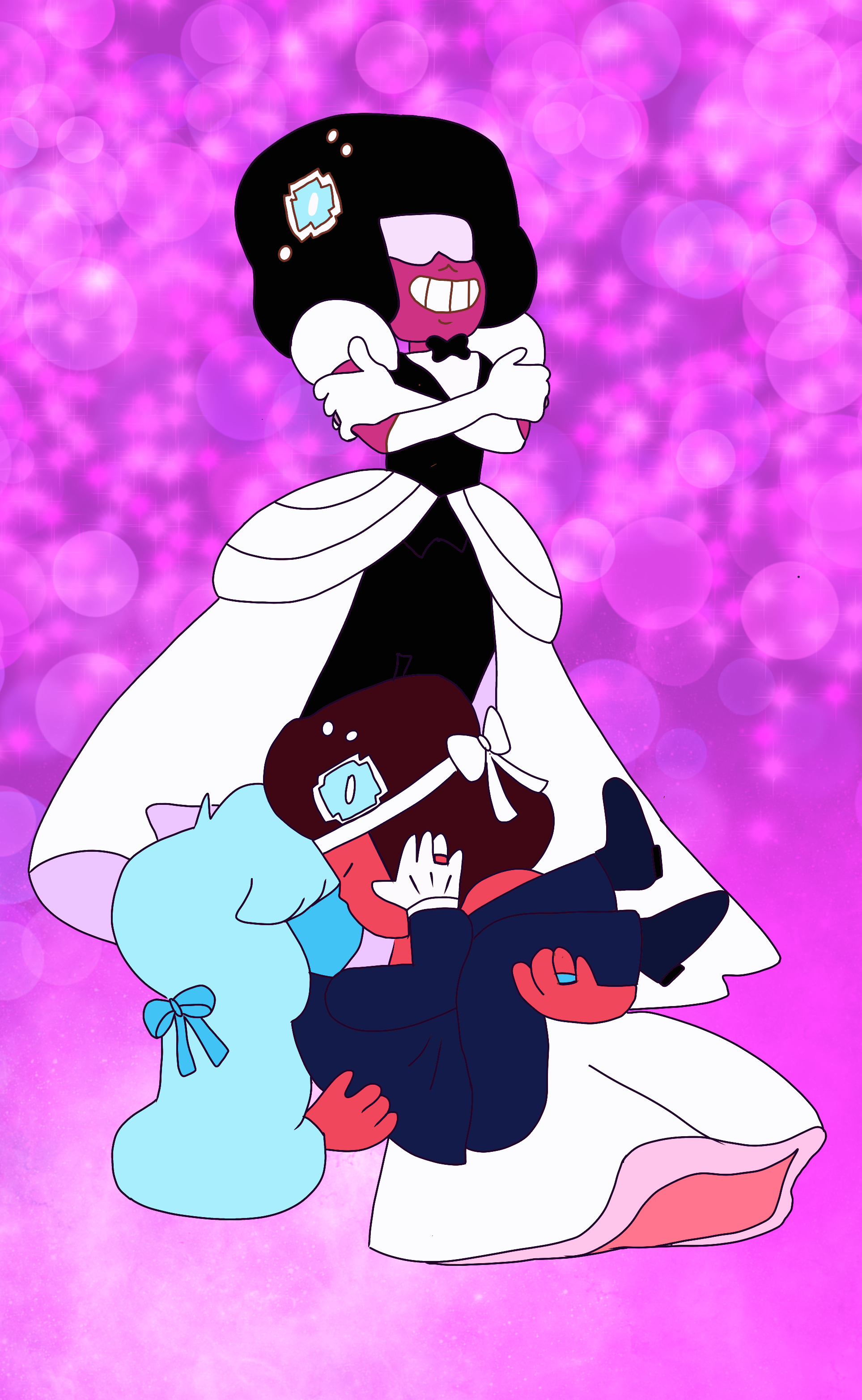 Garnet wedding art print 
