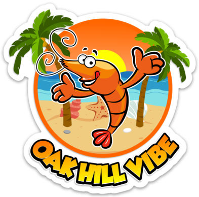 Oak Hill Vibe Shrimp 3 Inch Sticker