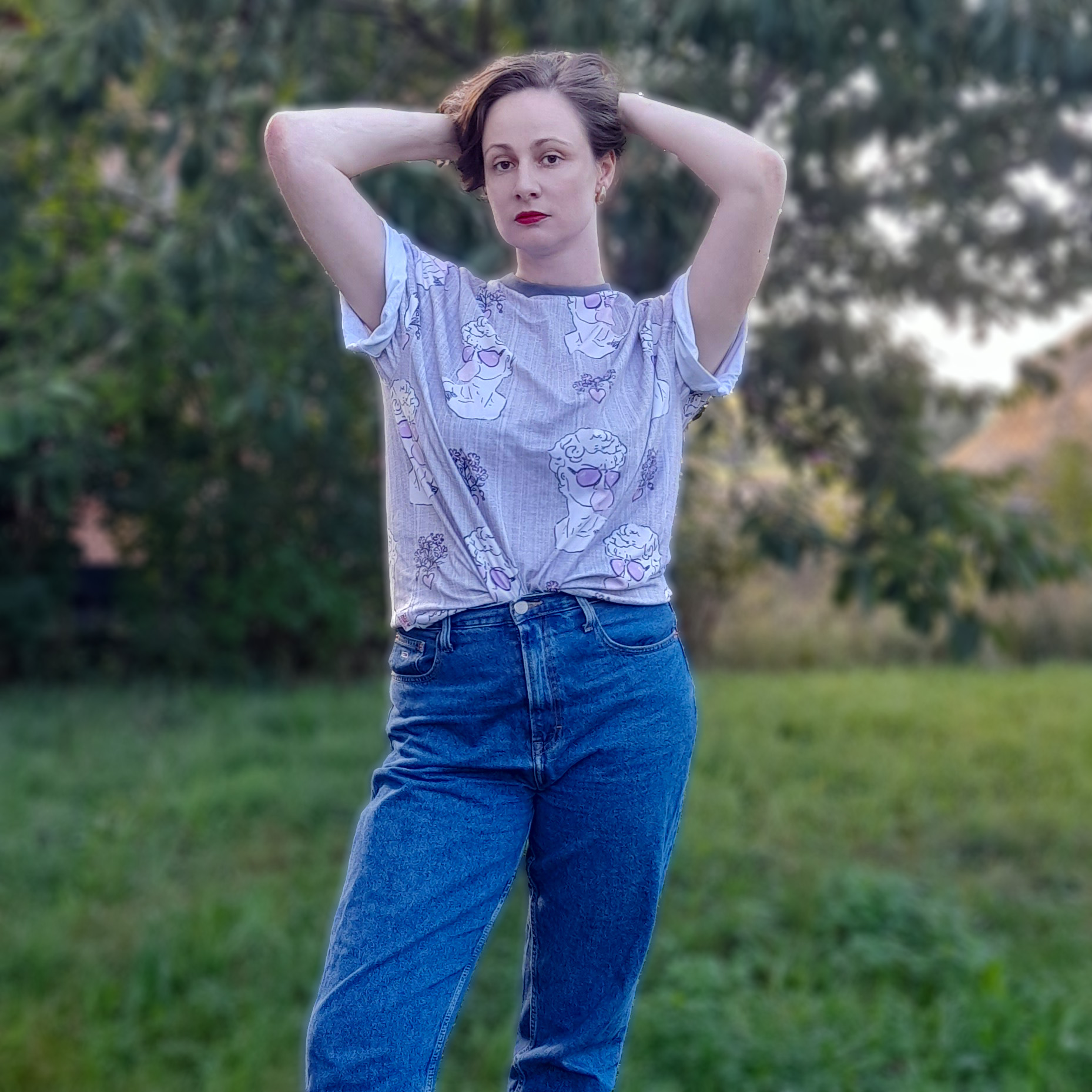 David´s Head Unisex T-Shirt - Boxy Fit, Artistic Design - Pre-Order